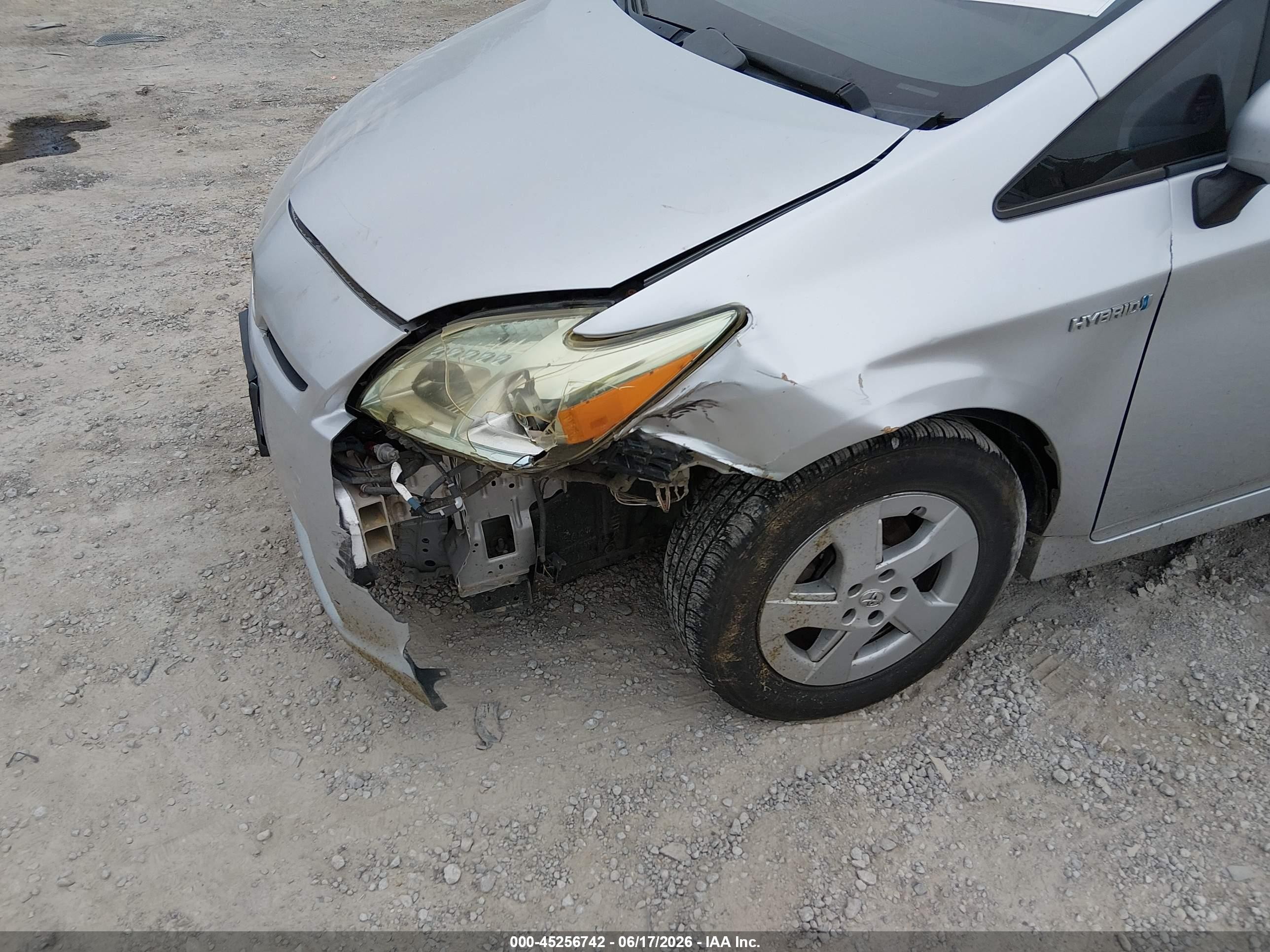 2010 Toyota Prius Ii Silver vin: JTDKN3DU6A0062822