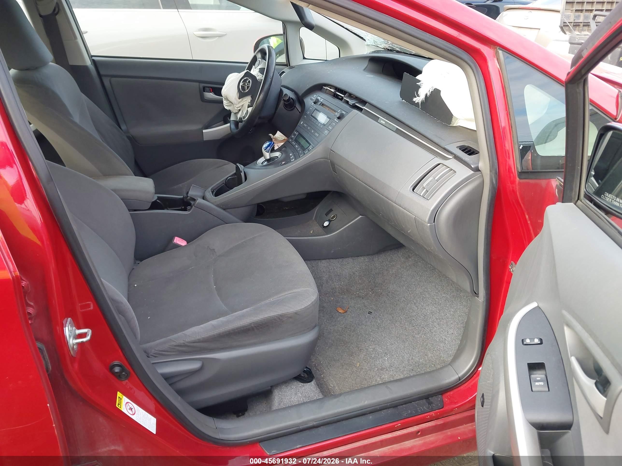 2010 Toyota Prius Iii Red vin: JTDKN3DU6A0067017