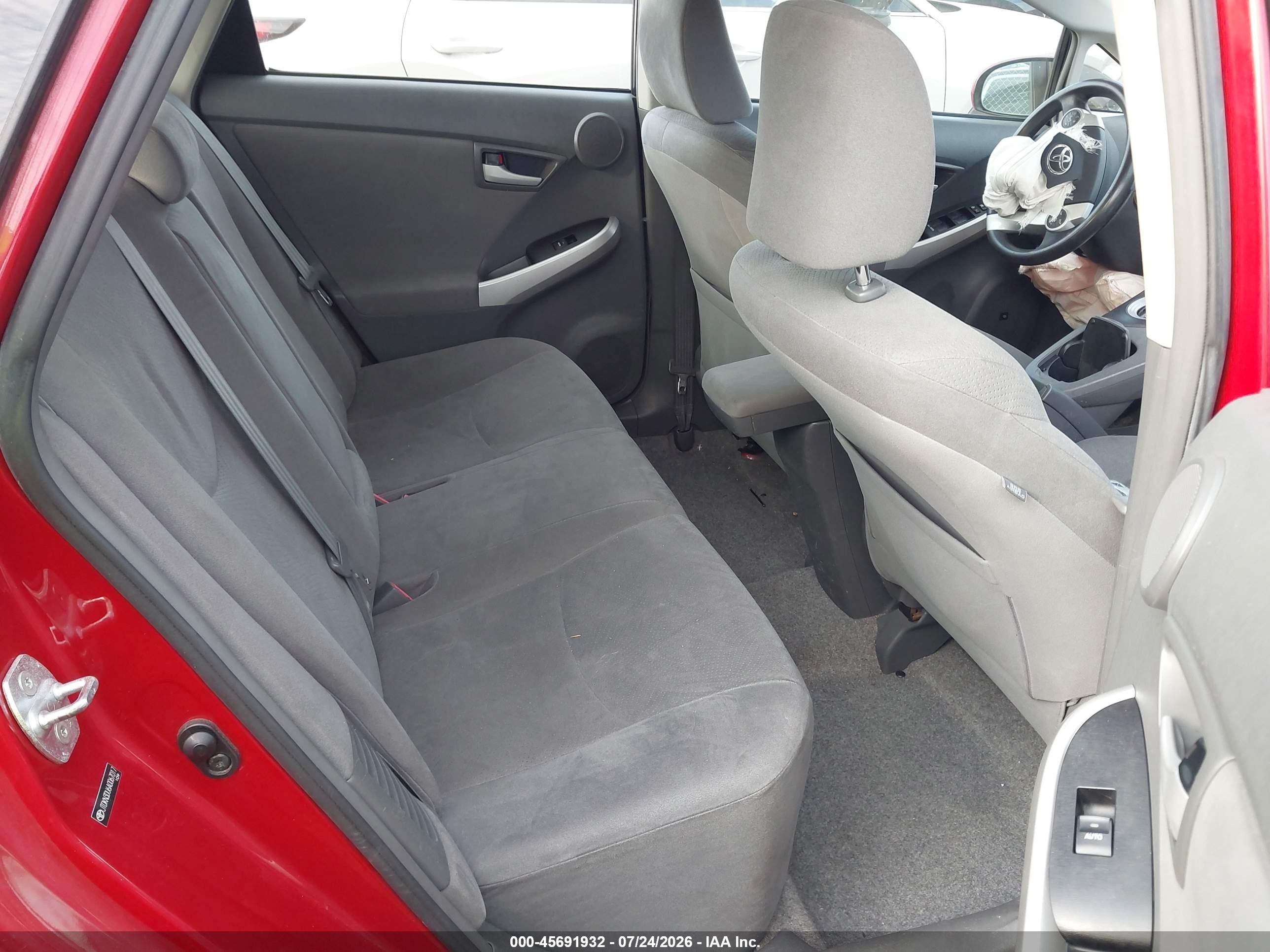 2010 Toyota Prius Iii Red vin: JTDKN3DU6A0067017