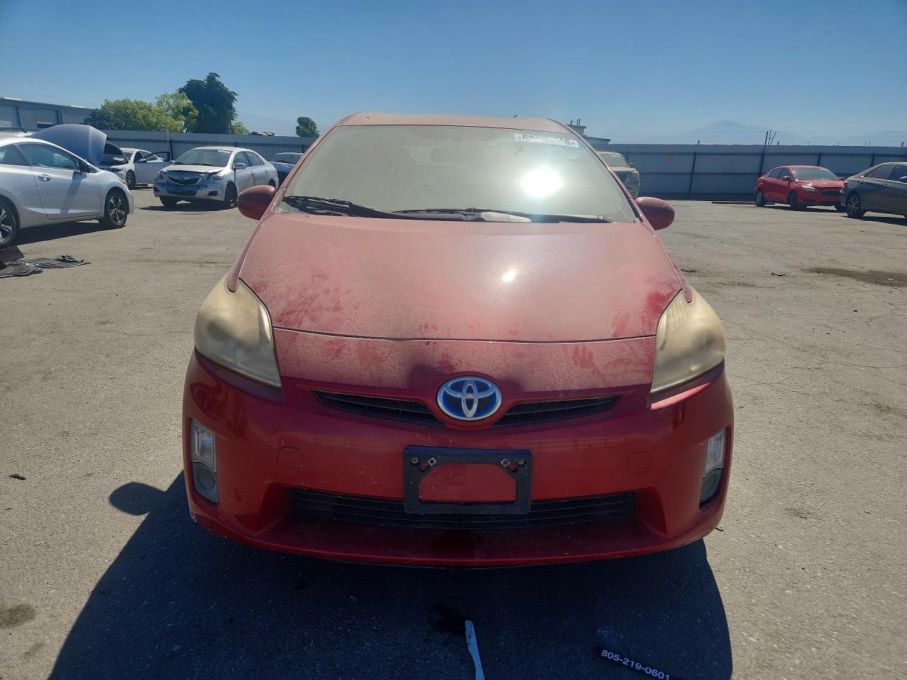 2010 Toyota Prius Iii Красный vin: JTDKN3DU6A0073206