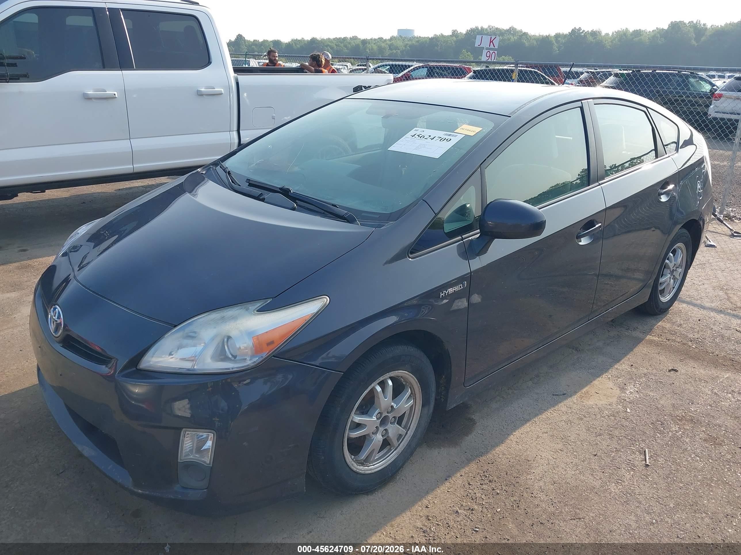 2010 Toyota Prius Ii Серый vin: JTDKN3DU6A0075733