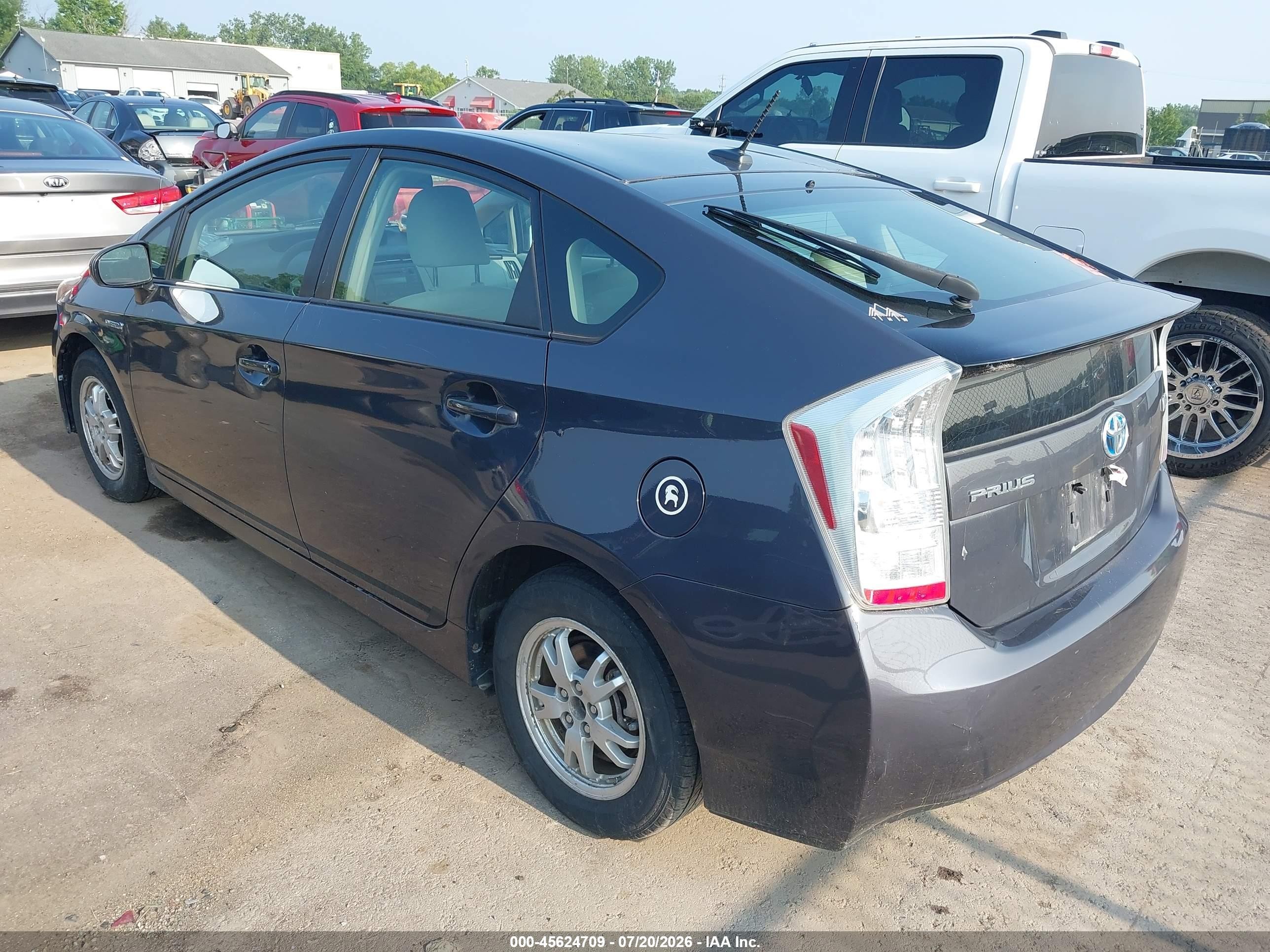 2010 Toyota Prius Ii Серый vin: JTDKN3DU6A0075733