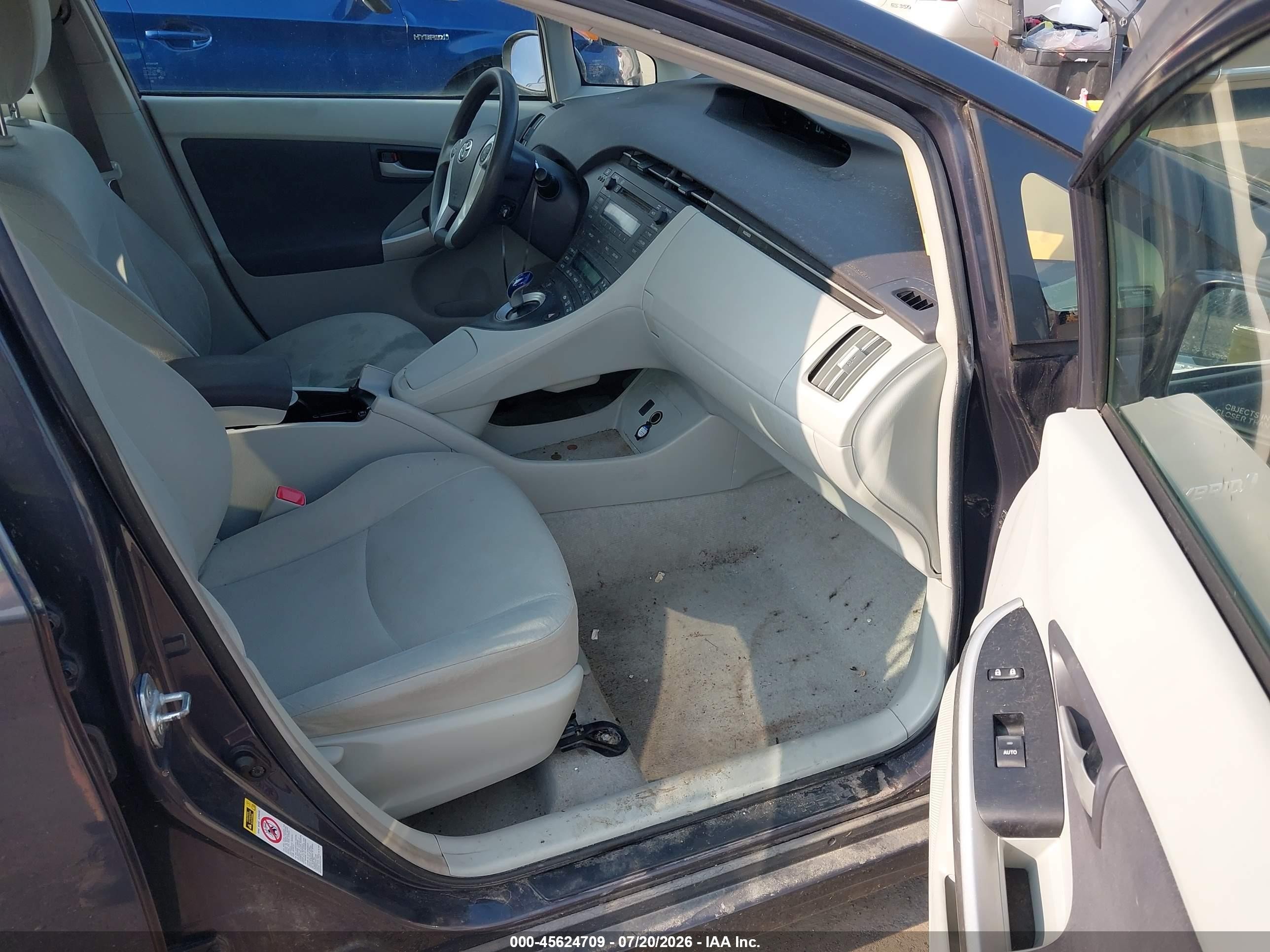 2010 Toyota Prius Ii Серый vin: JTDKN3DU6A0075733