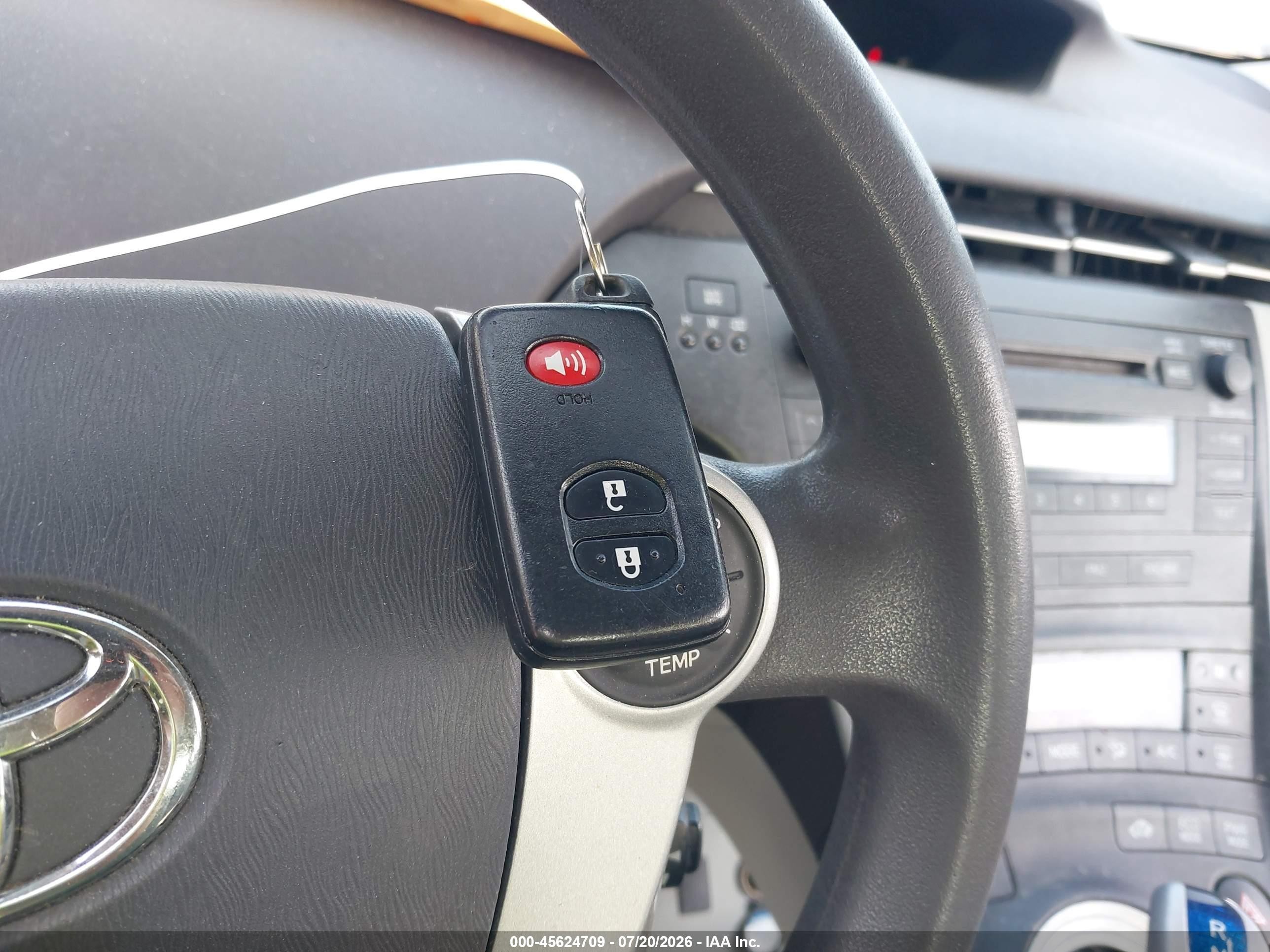 2010 Toyota Prius Ii Серый vin: JTDKN3DU6A0075733