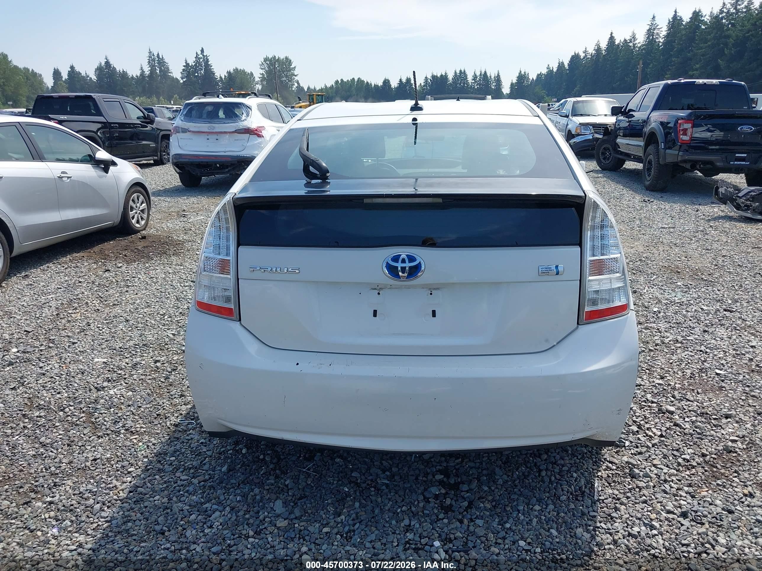 2010 Toyota Prius Iii White vin: JTDKN3DU6A0081502