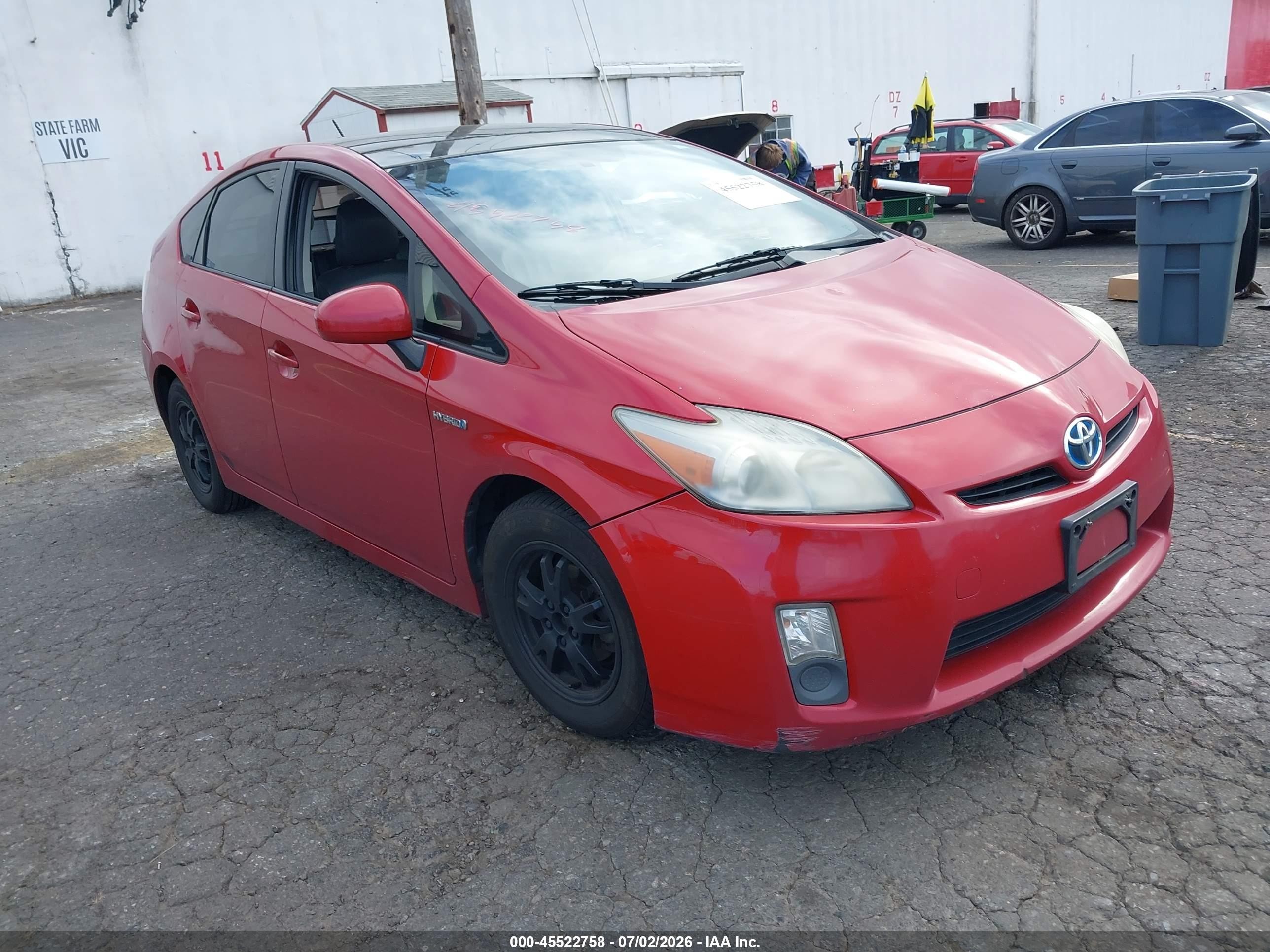 2010 Toyota Prius Iii Red vin: JTDKN3DU6A0084030