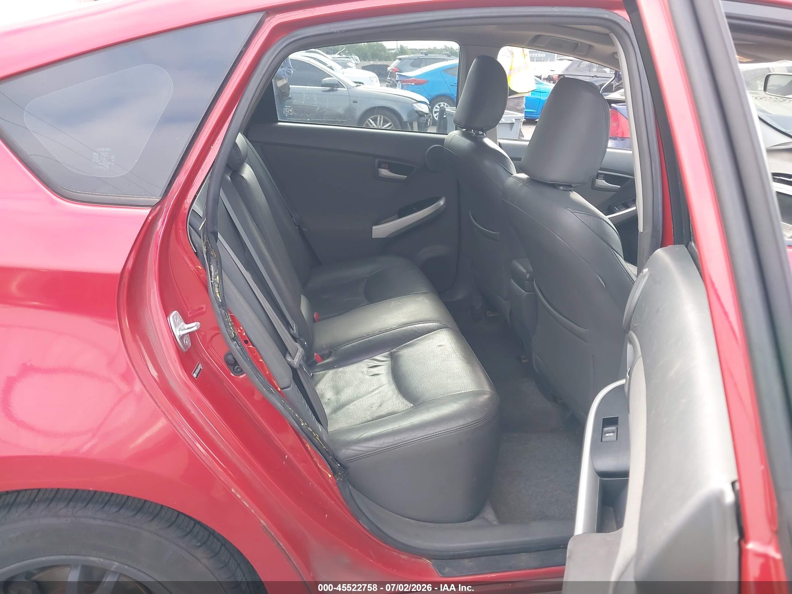 2010 Toyota Prius Iii Red vin: JTDKN3DU6A0084030