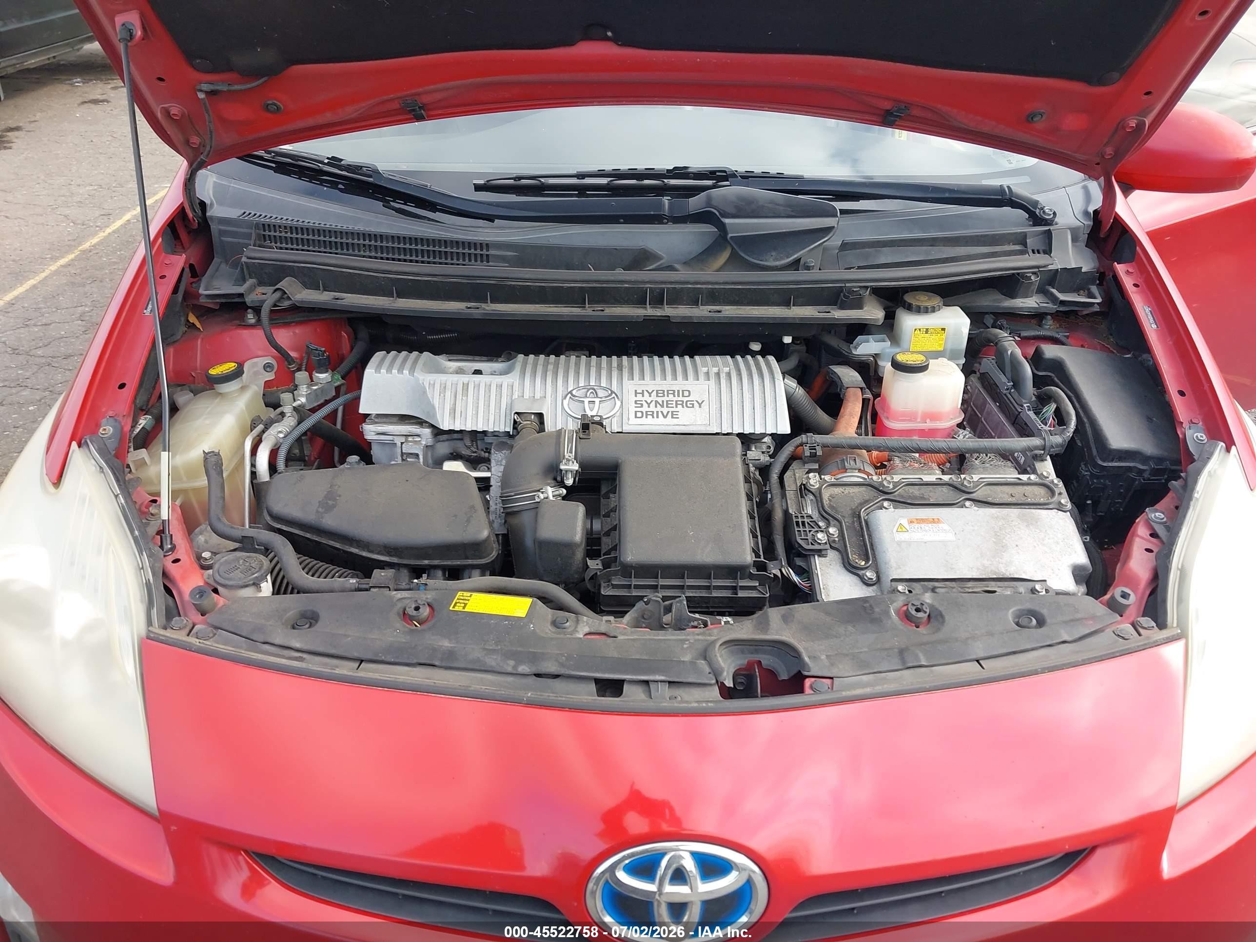 2010 Toyota Prius Iii Red vin: JTDKN3DU6A0084030
