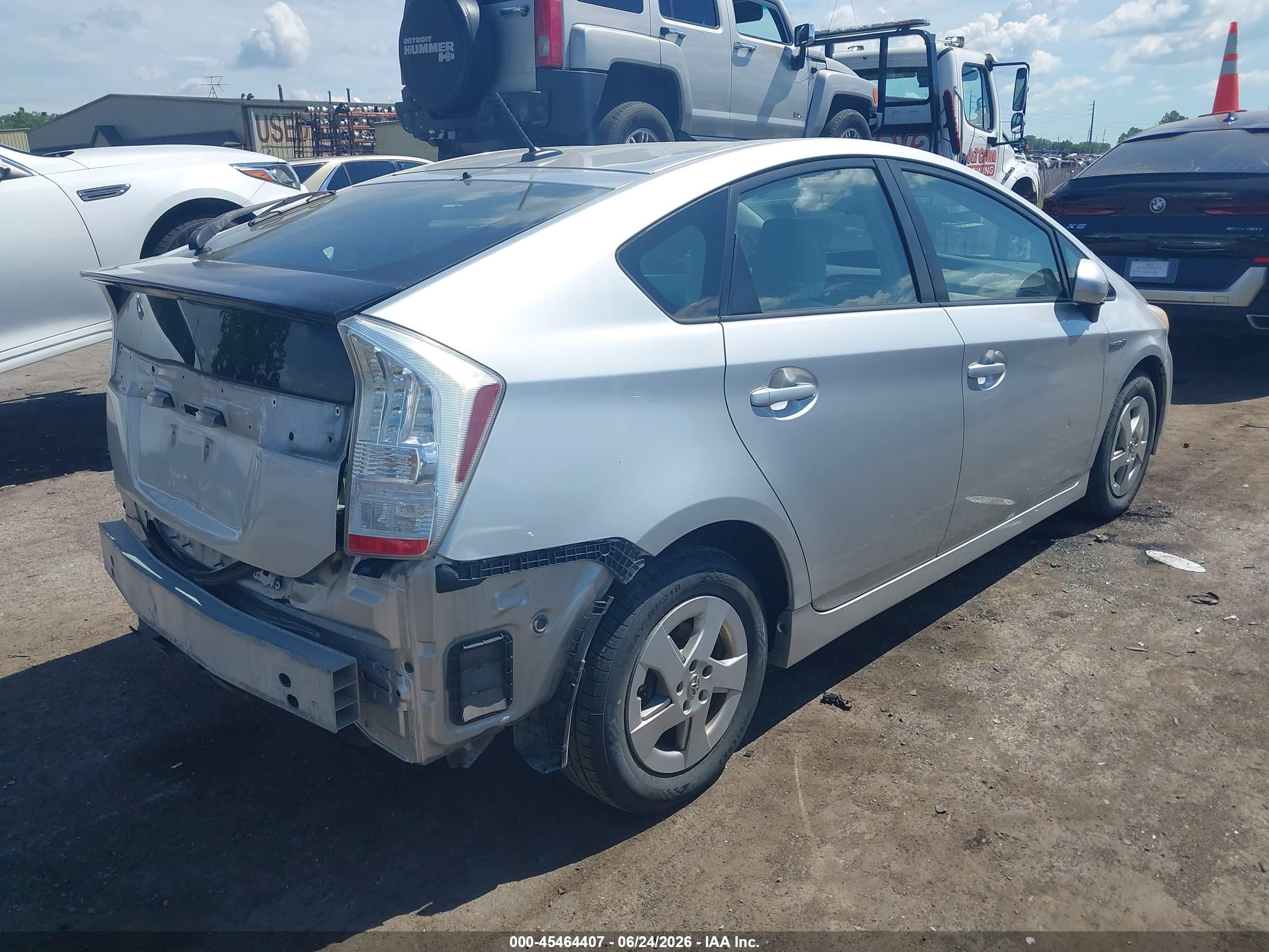 2010 Toyota Prius Iii Silver vin: JTDKN3DU6A0095495