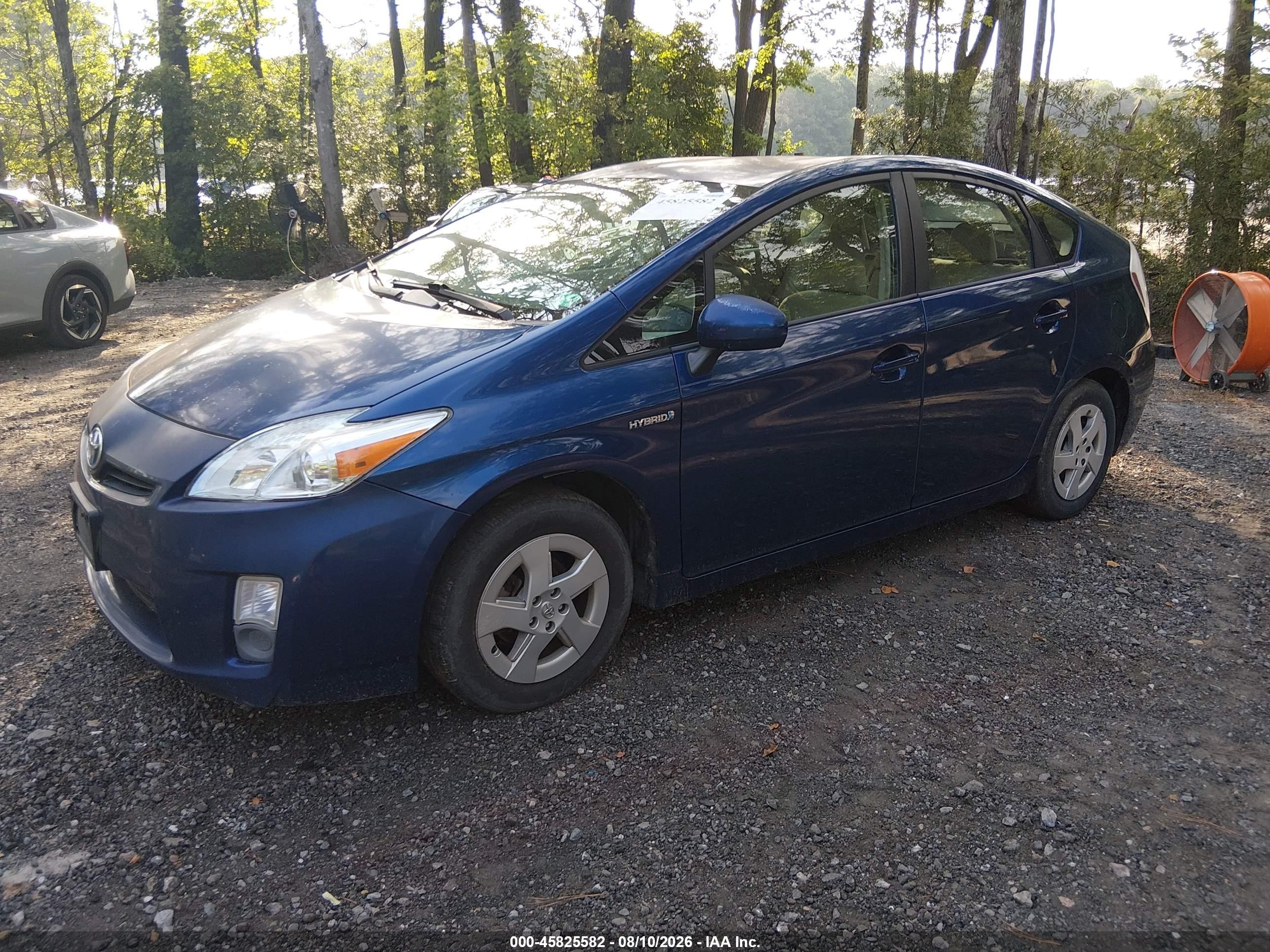 2010 Toyota Prius Ii Синий vin: JTDKN3DU6A0100582