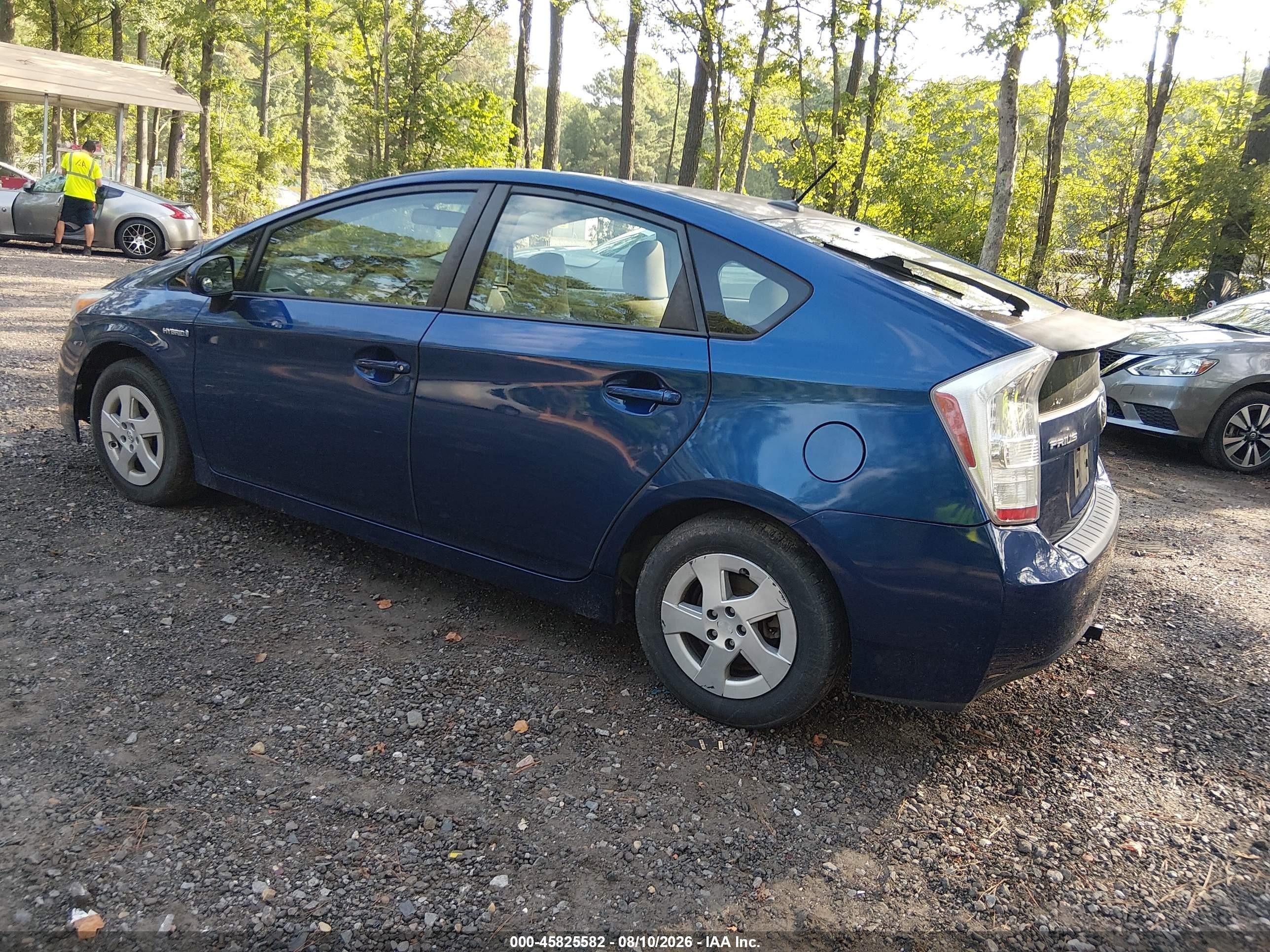 2010 Toyota Prius Ii Синий vin: JTDKN3DU6A0100582