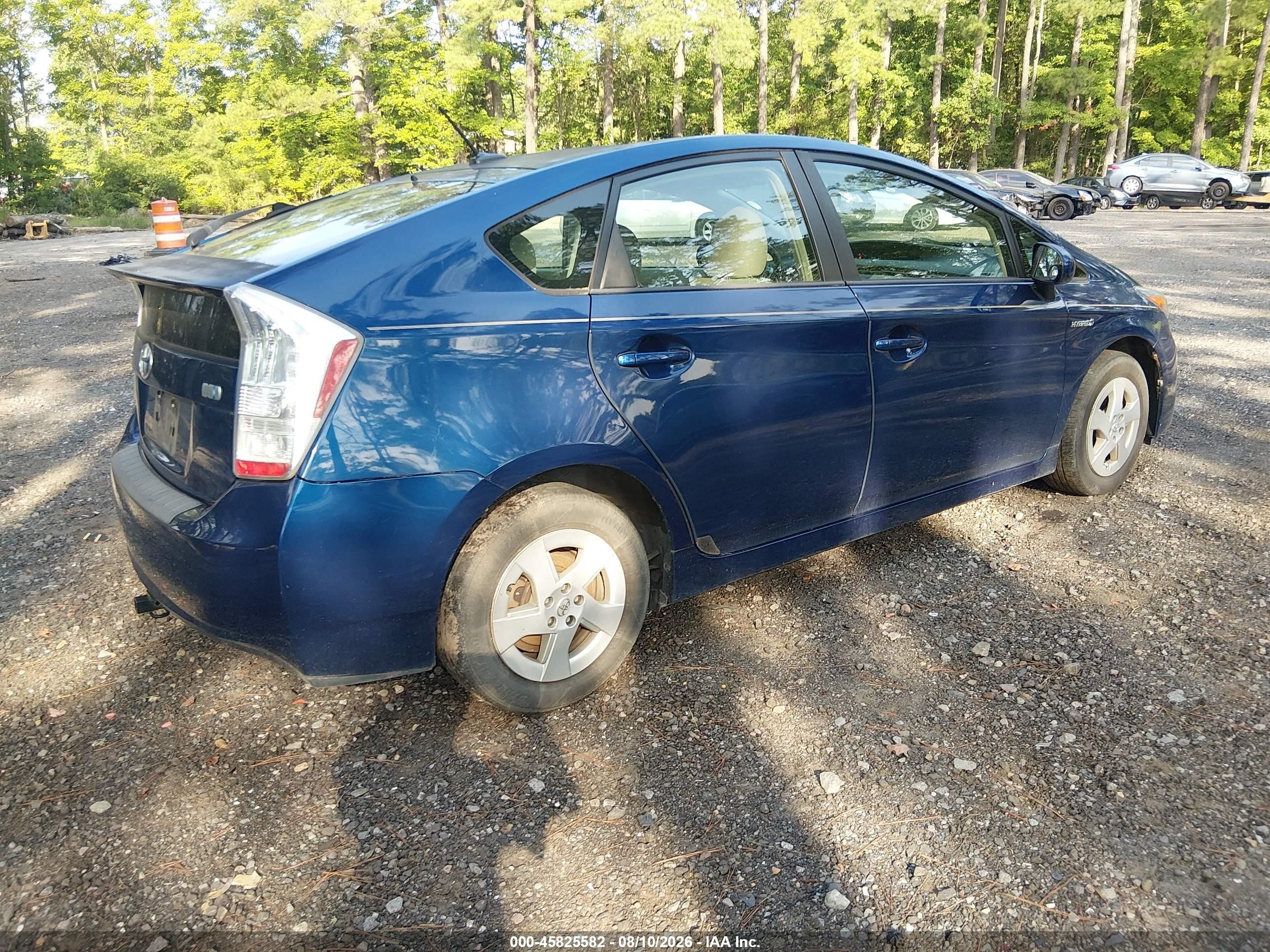 2010 Toyota Prius Ii Синий vin: JTDKN3DU6A0100582