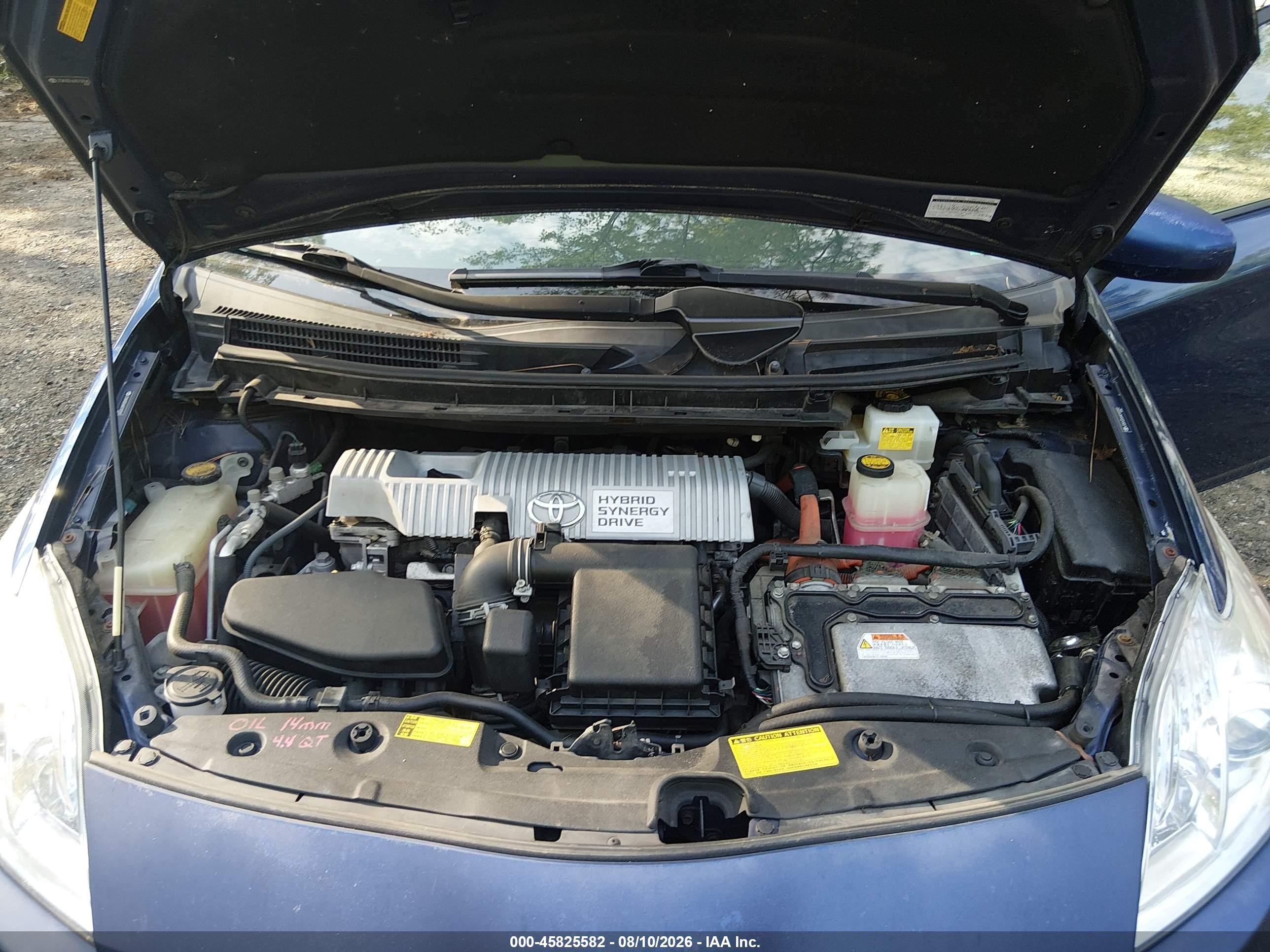2010 Toyota Prius Ii Синий vin: JTDKN3DU6A0100582