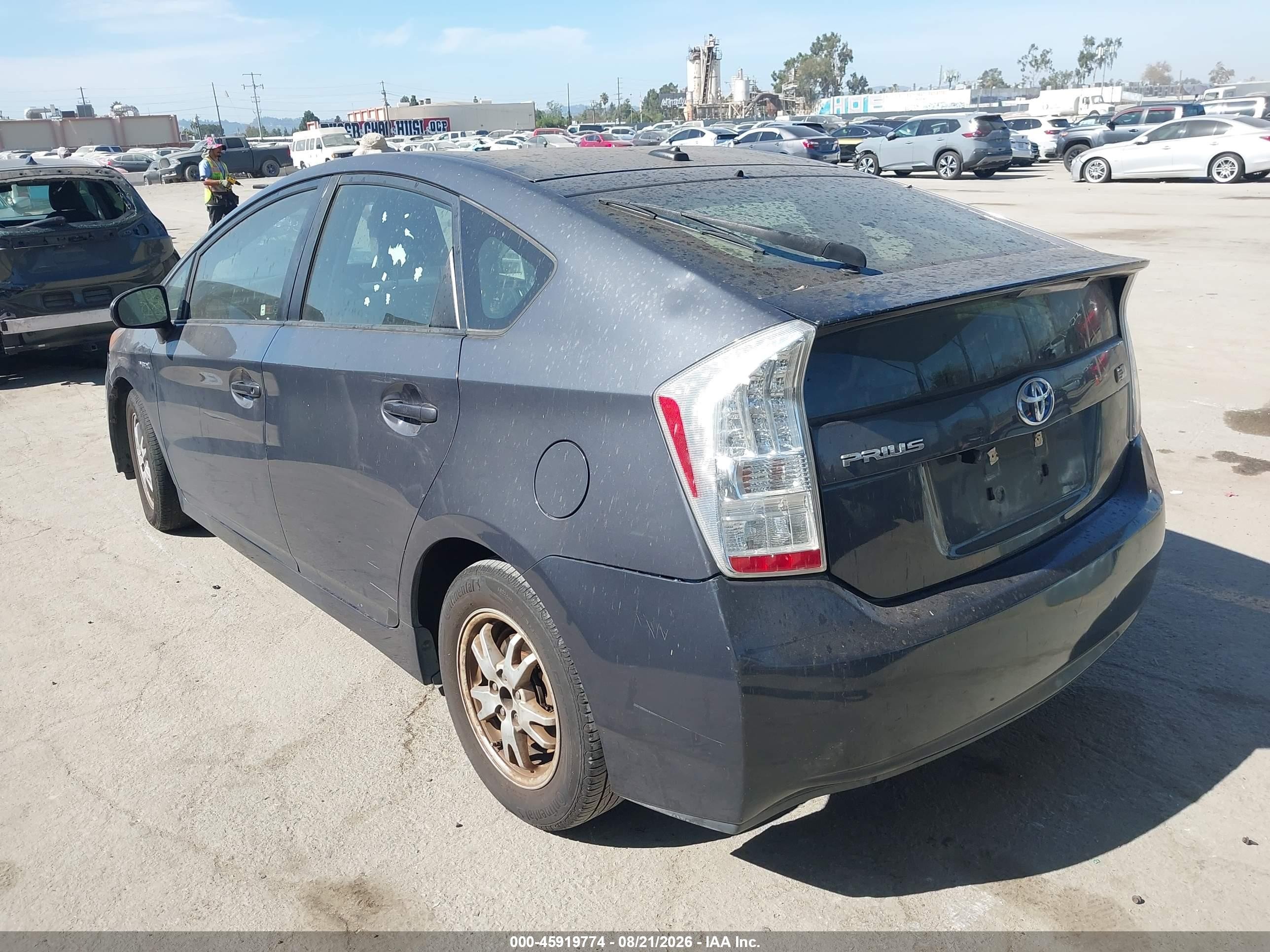 2010 Toyota Prius Ii Gray vin: JTDKN3DU6A0102736