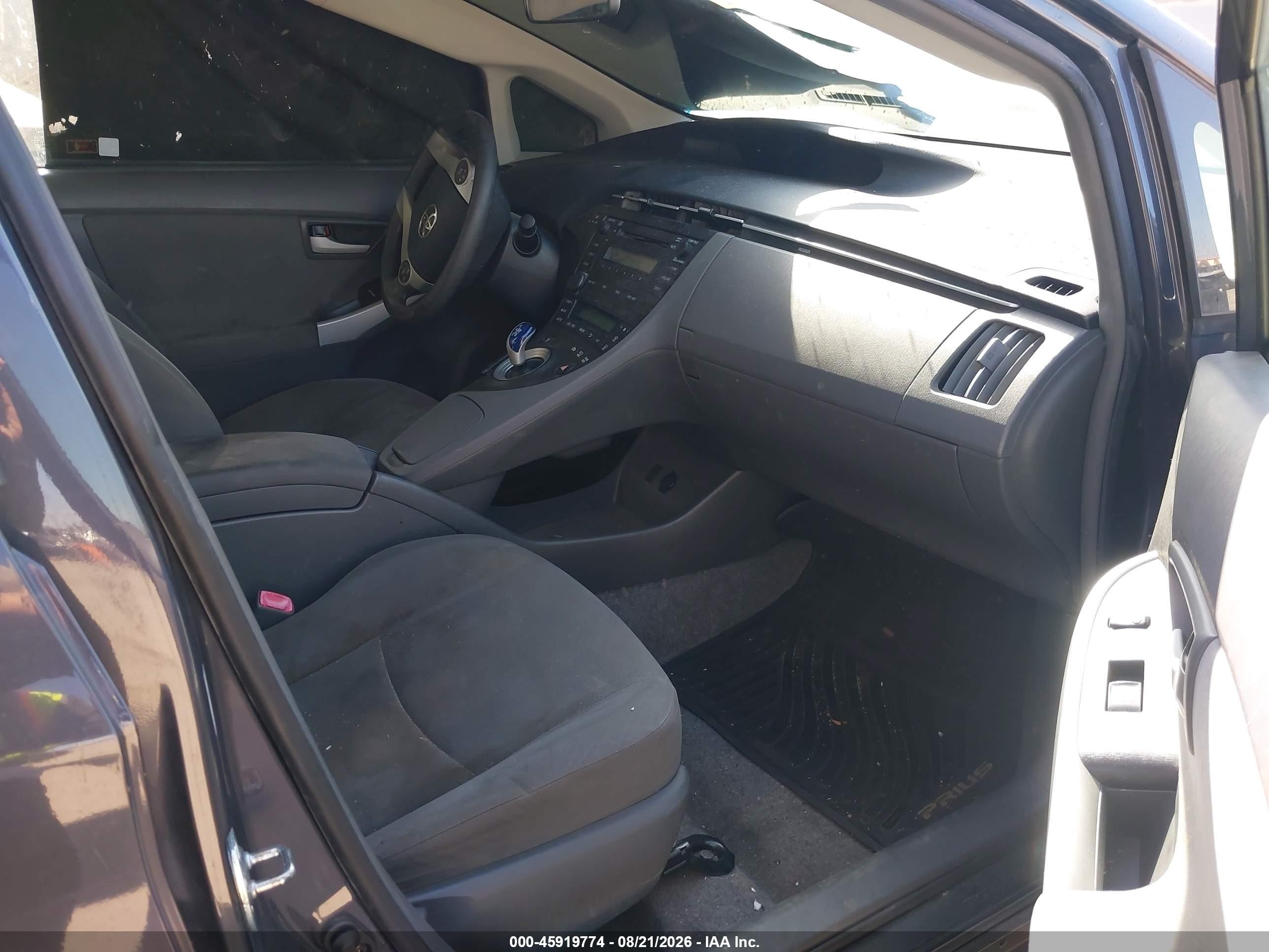 2010 Toyota Prius Ii Gray vin: JTDKN3DU6A0102736