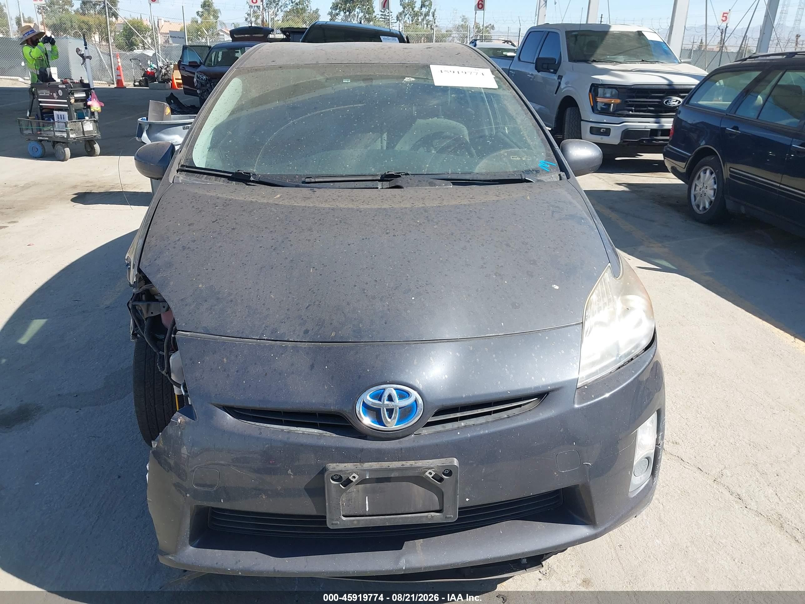 2010 Toyota Prius Ii Gray vin: JTDKN3DU6A0102736