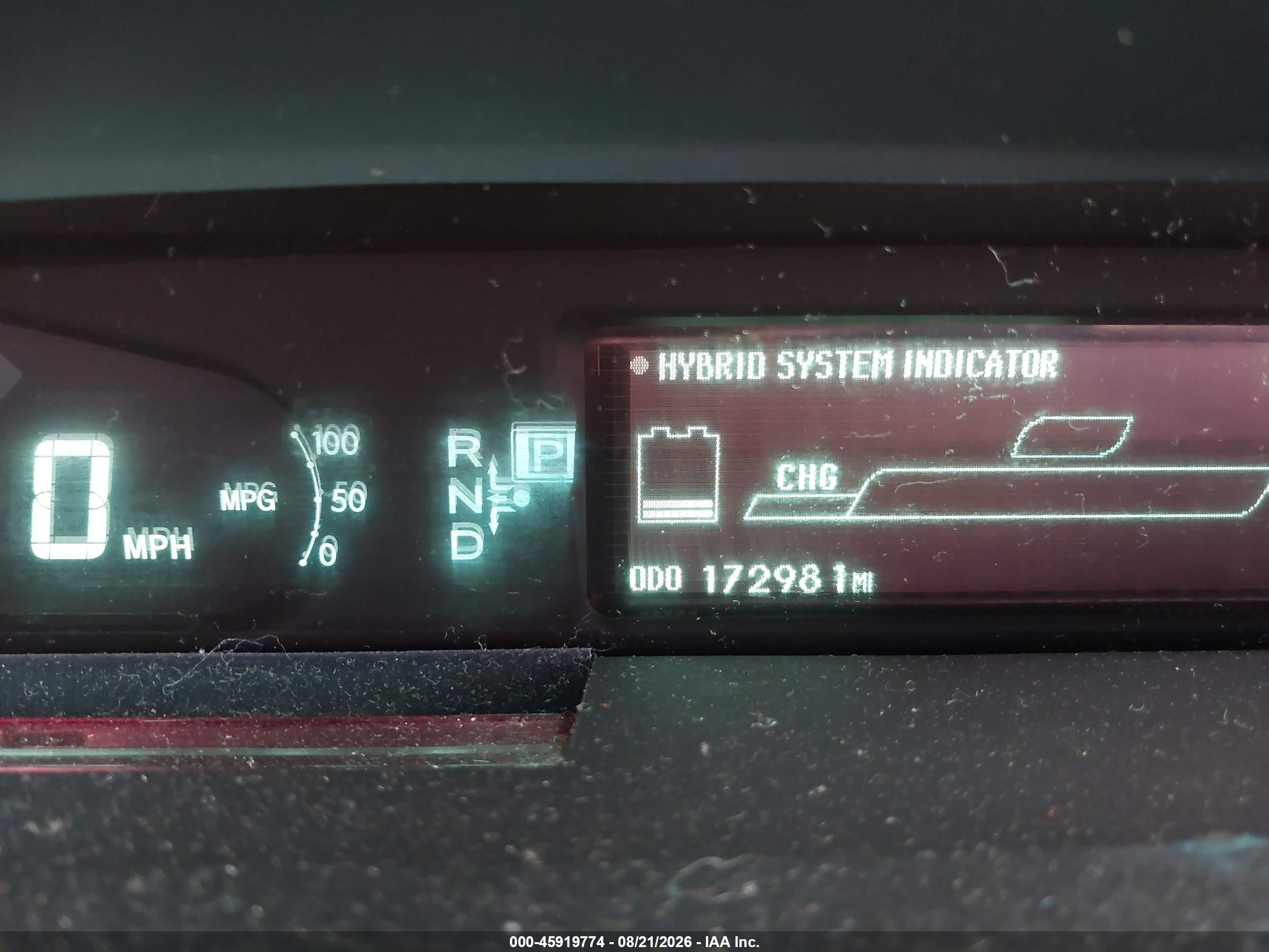 2010 Toyota Prius Ii Gray vin: JTDKN3DU6A0102736