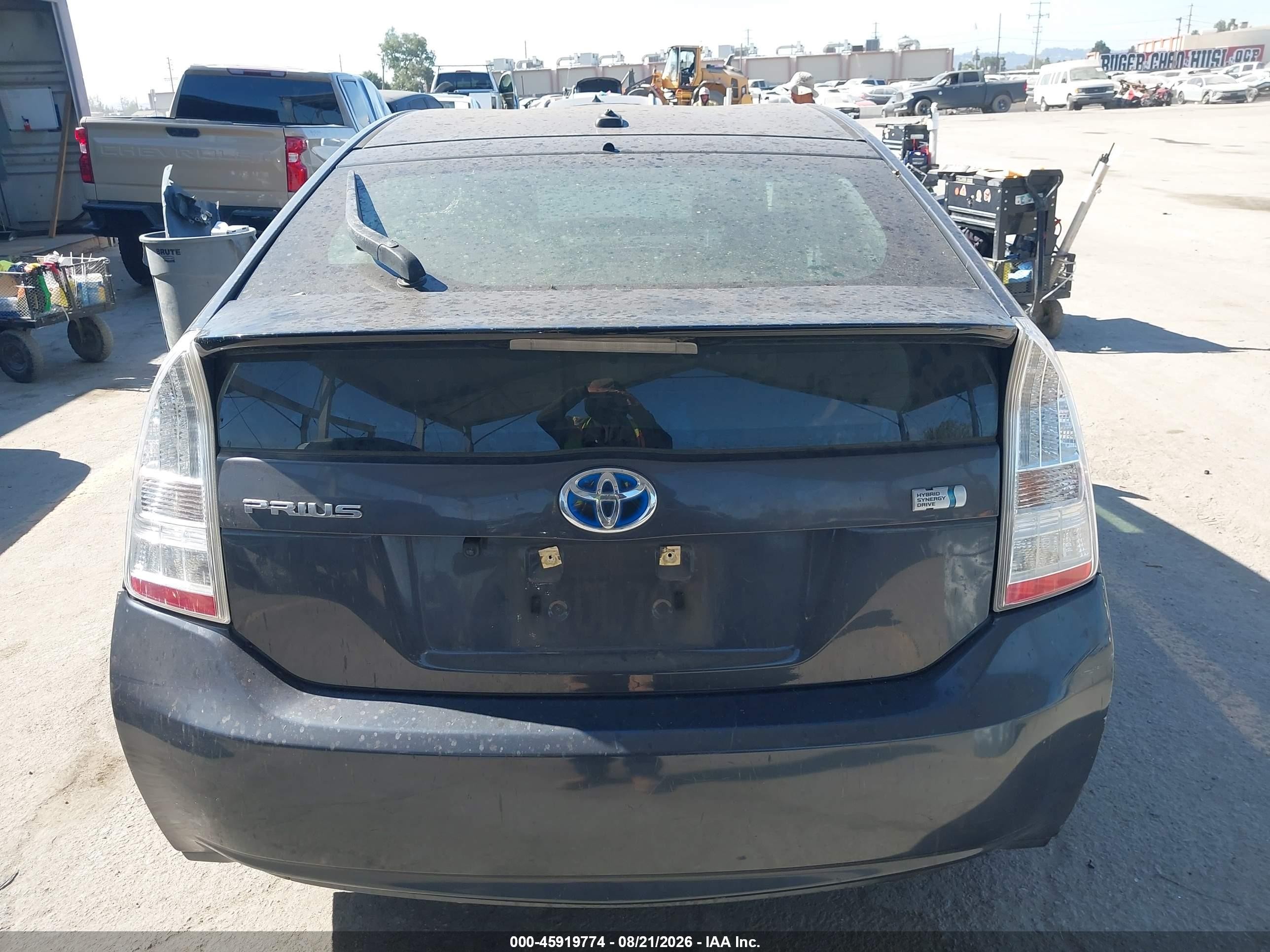 2010 Toyota Prius Ii Gray vin: JTDKN3DU6A0102736