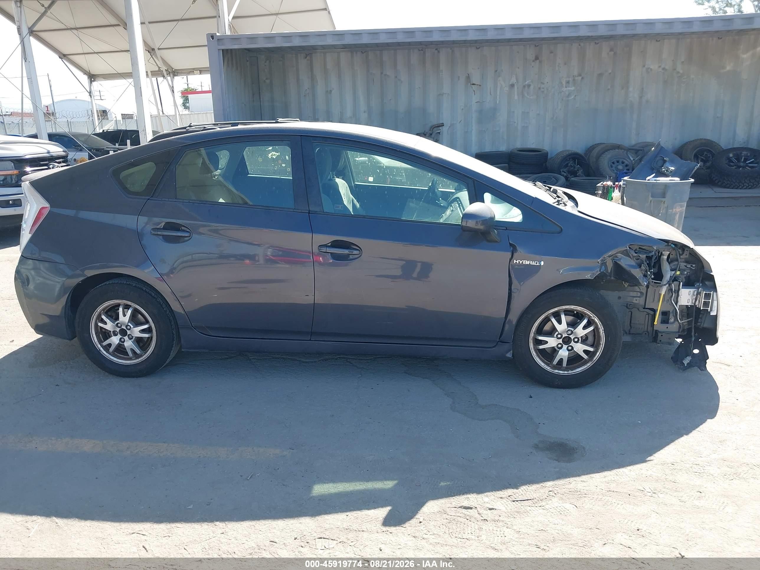 2010 Toyota Prius Ii Gray vin: JTDKN3DU6A0102736