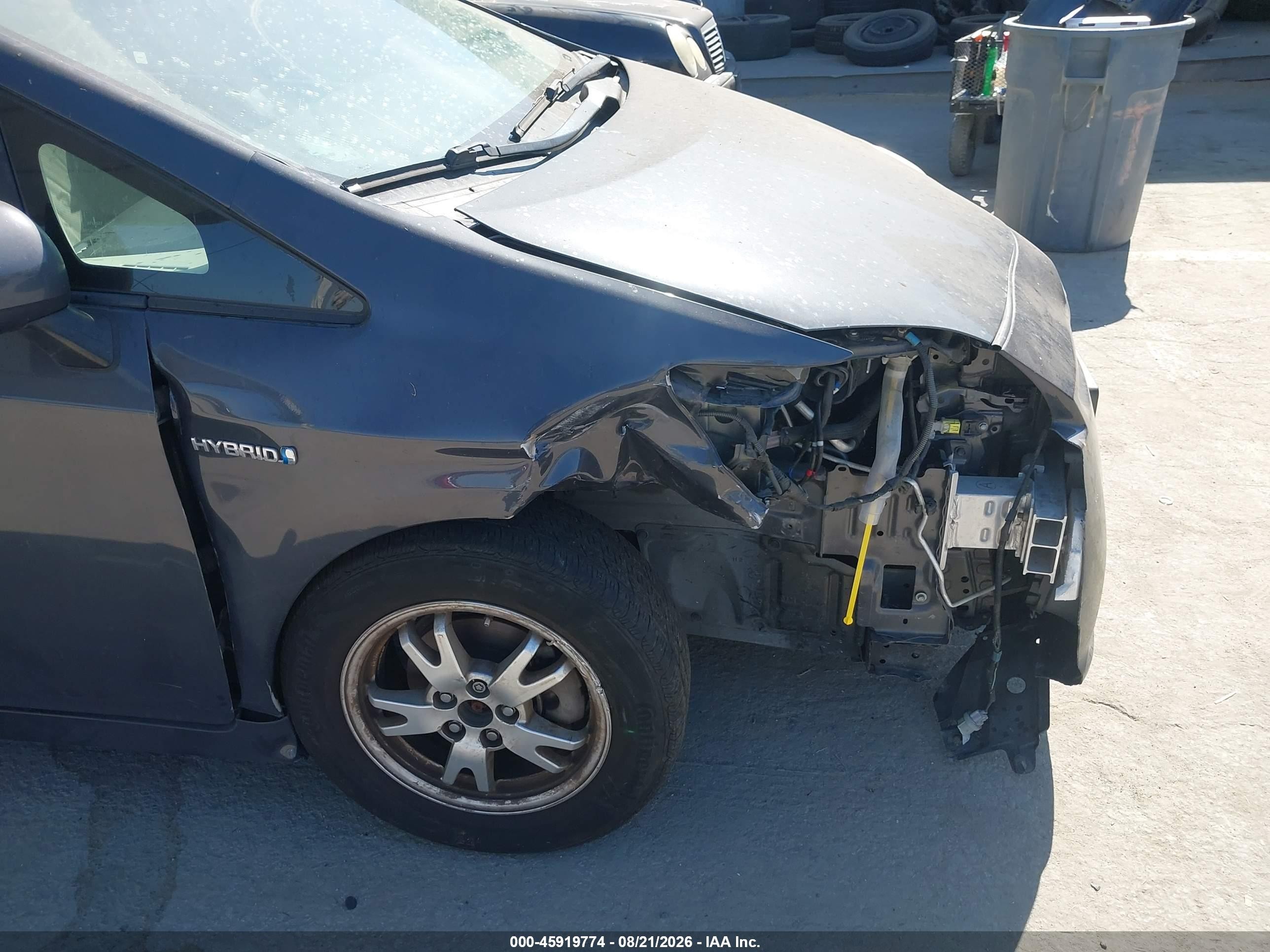 2010 Toyota Prius Ii Gray vin: JTDKN3DU6A0102736