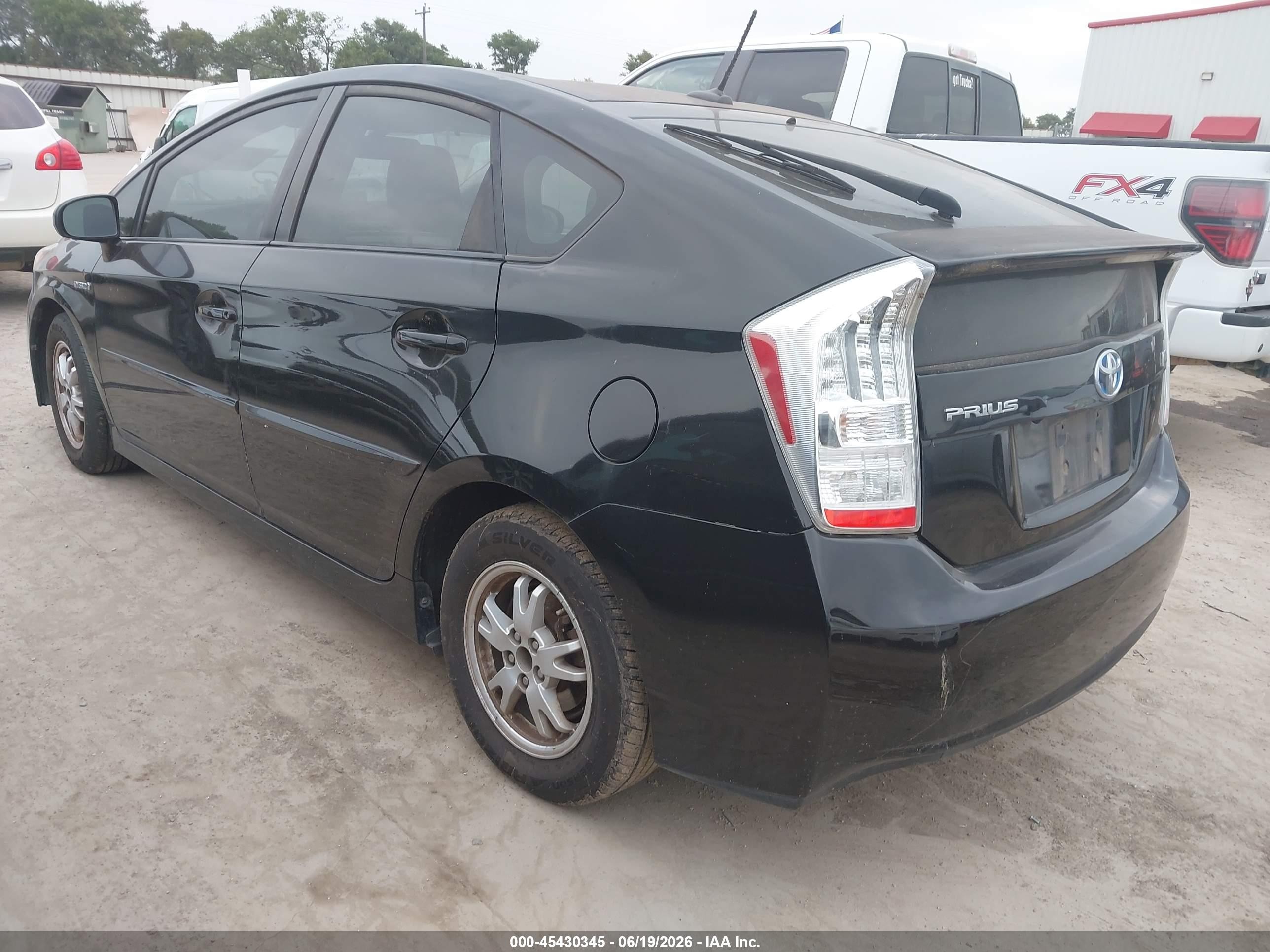 2010 Toyota Prius Iv Black vin: JTDKN3DU6A0102784