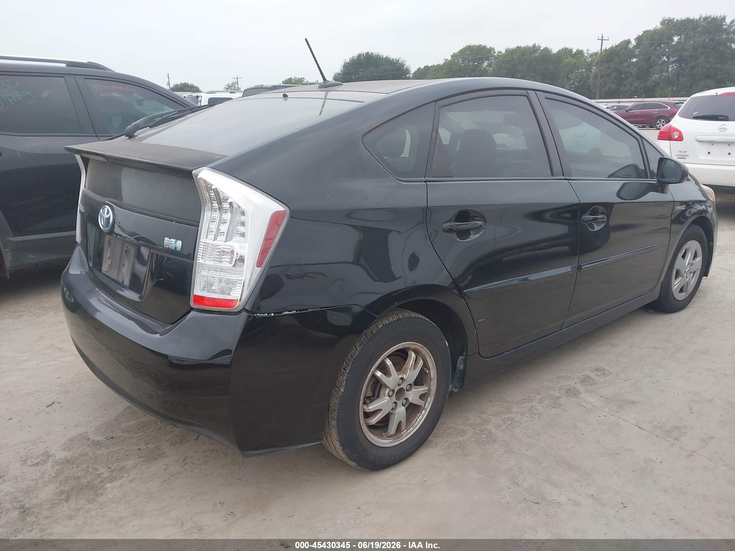 2010 Toyota Prius Iv Black vin: JTDKN3DU6A0102784