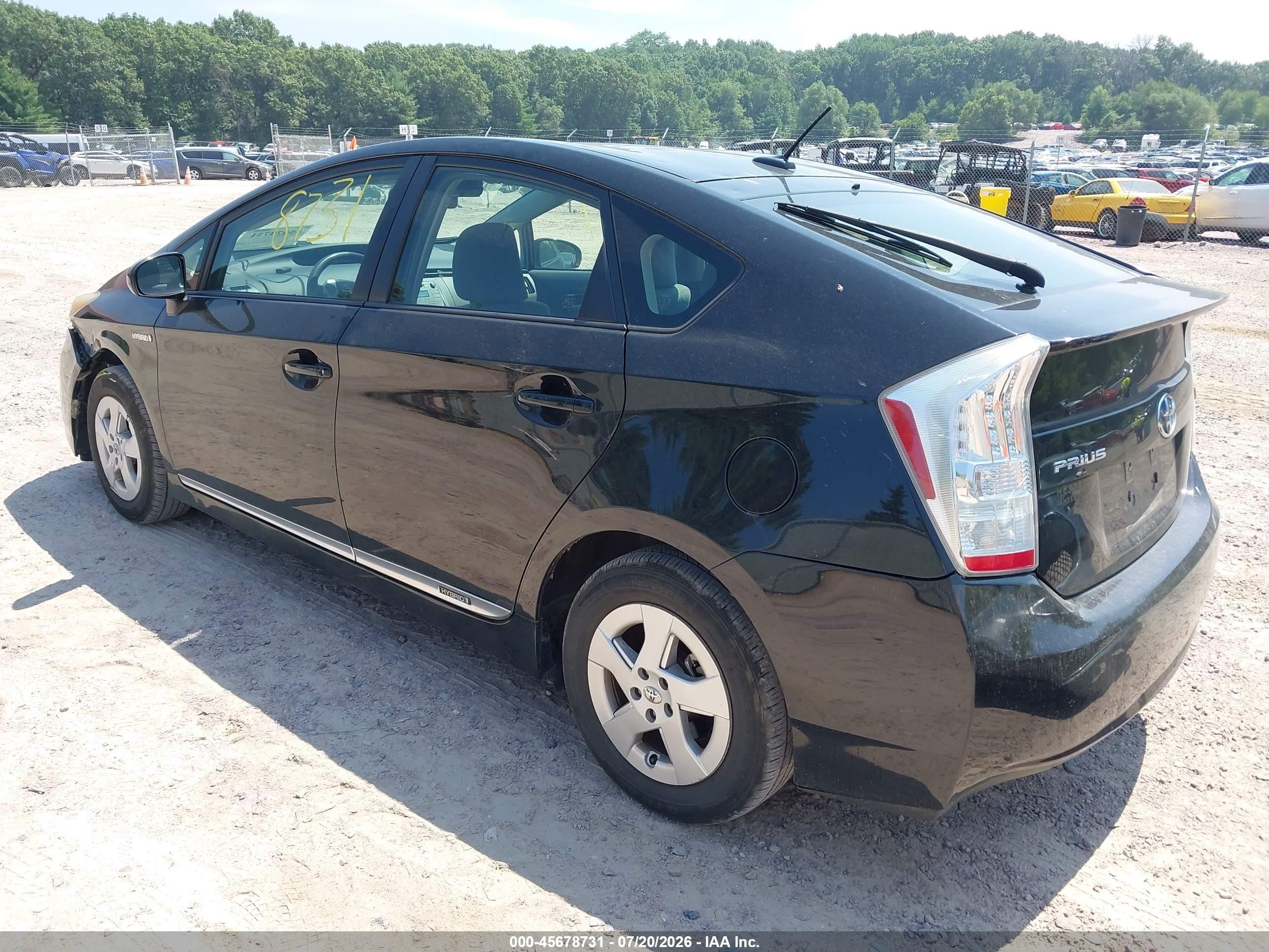 2010 Toyota Prius Iii Black vin: JTDKN3DU6A0123652