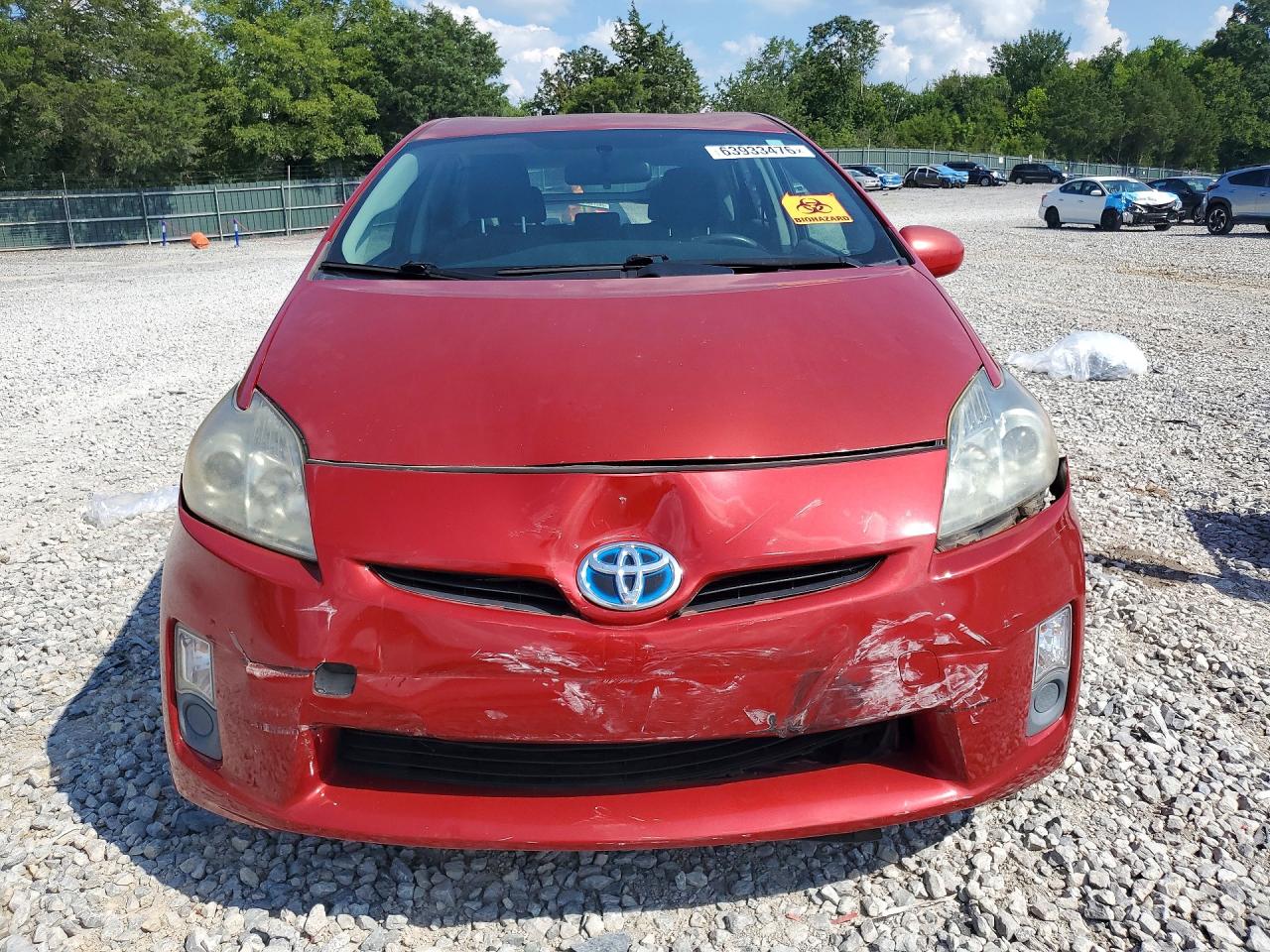 2010 Toyota Prius Ii Maroon vin: JTDKN3DU6A0136403