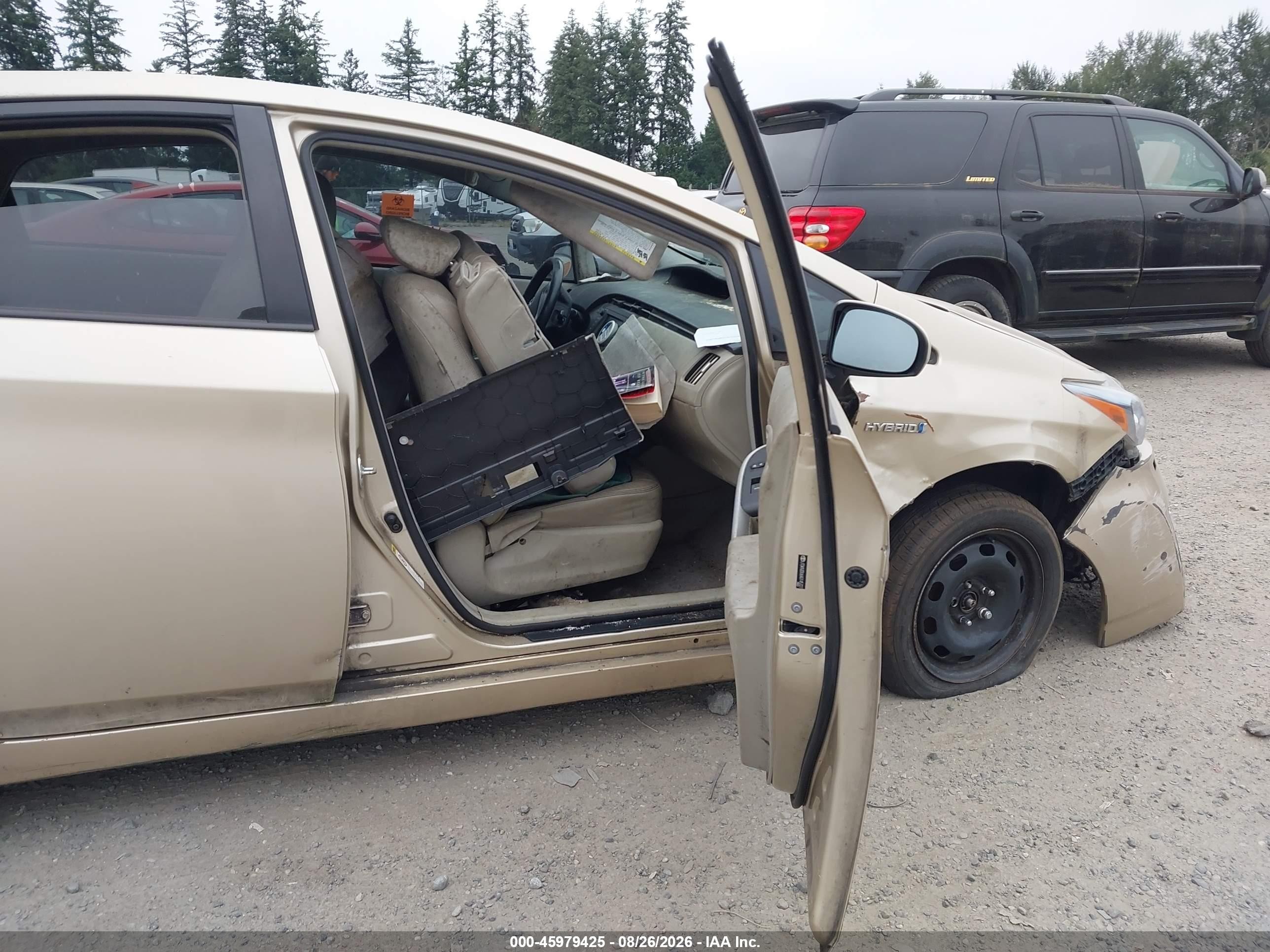2010 Toyota Prius V Gold vin: JTDKN3DU6A0145327