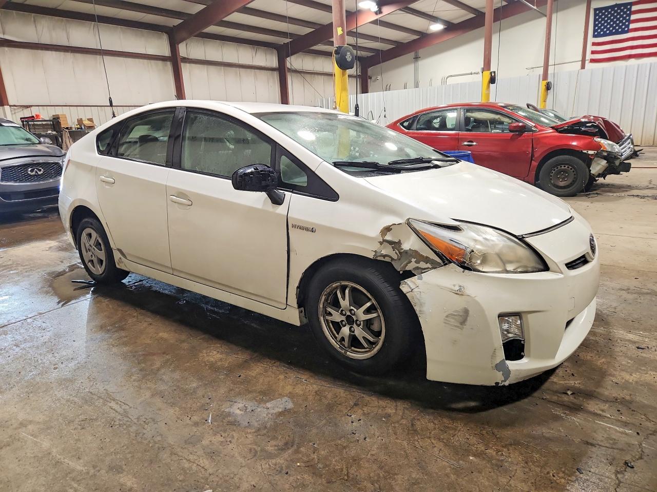2010 Toyota Prius Ii White vin: JTDKN3DU6A0153279