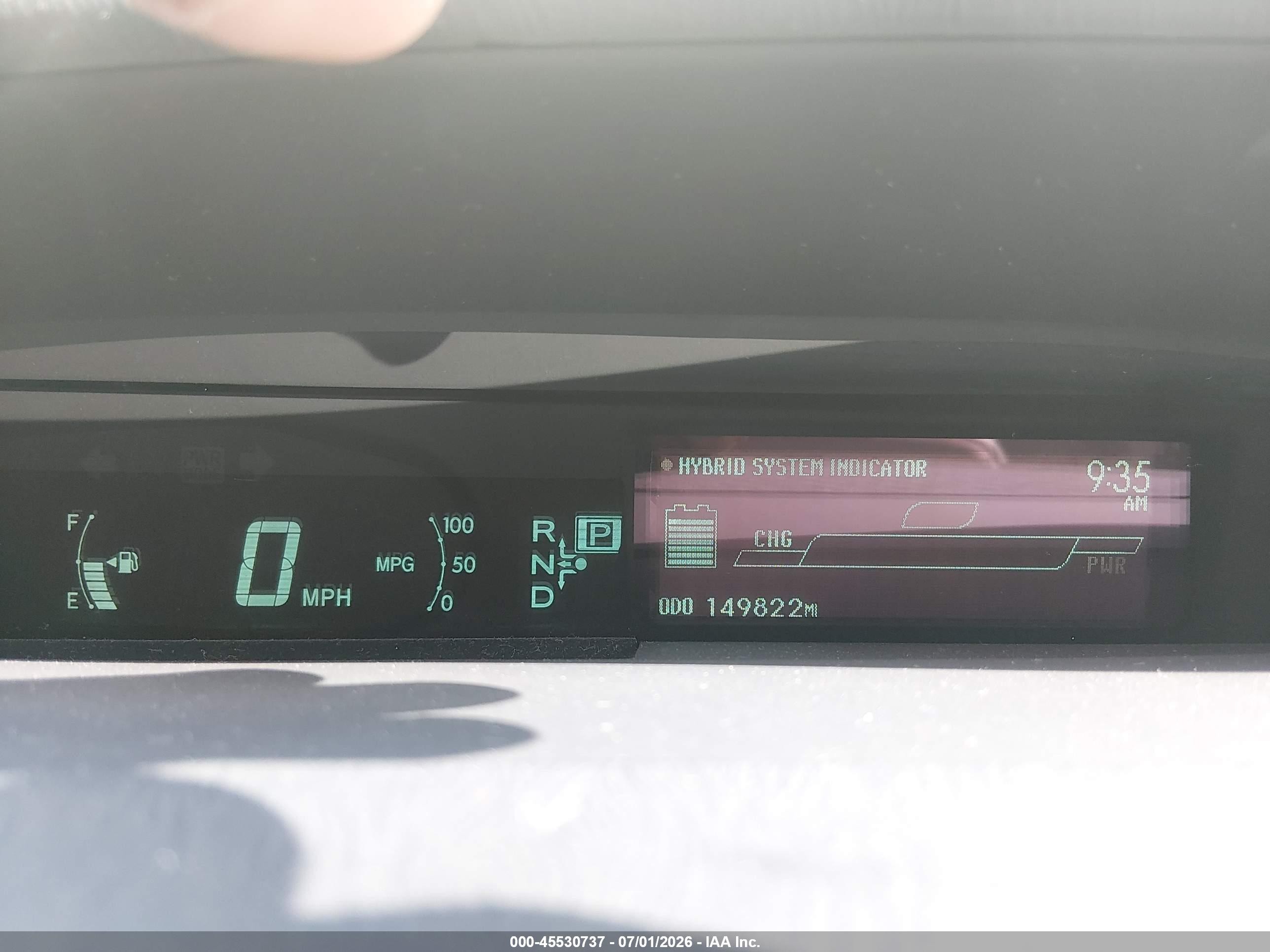 2010 Toyota Prius Iv White vin: JTDKN3DU6A0160748