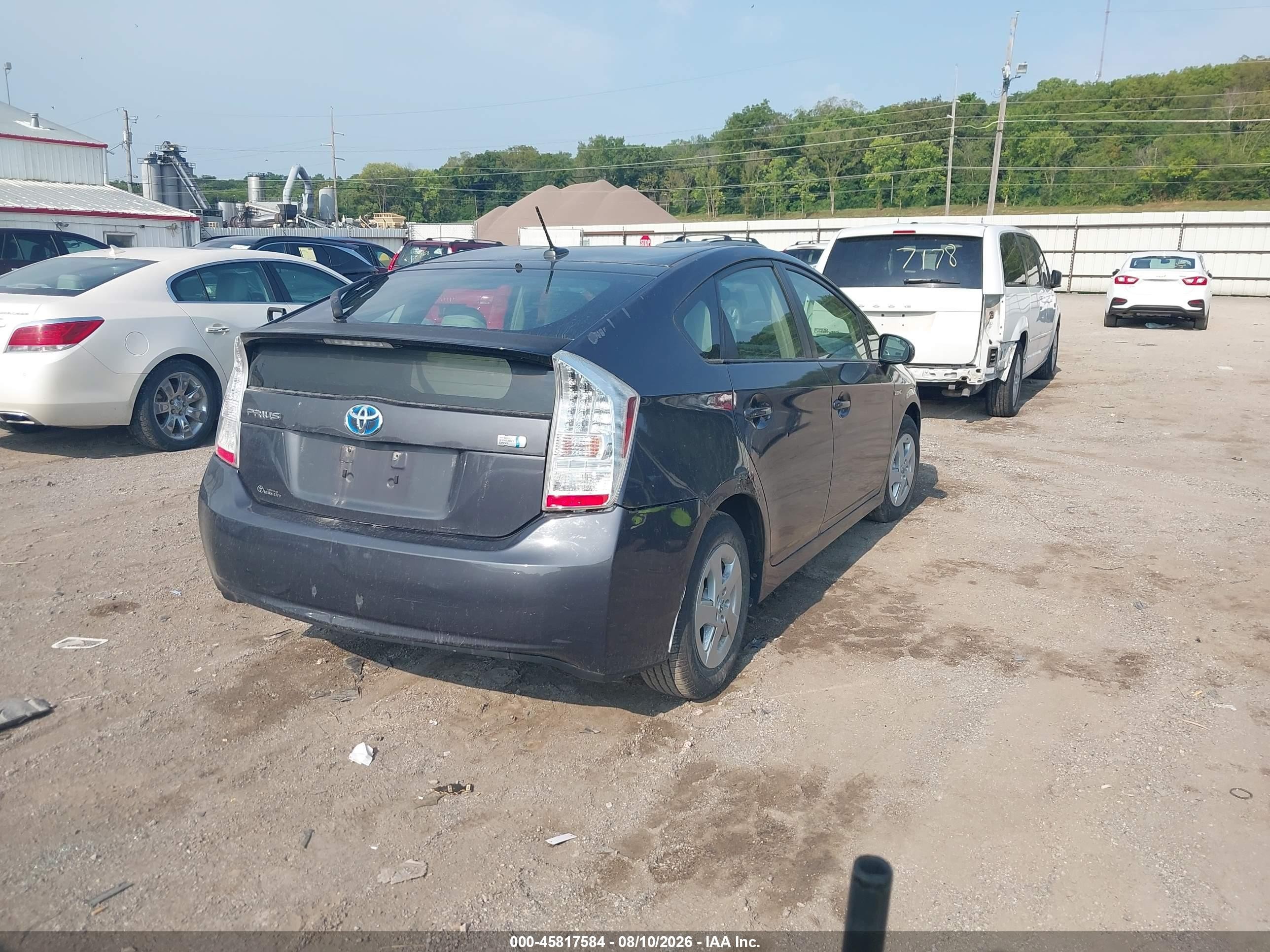 2010 Toyota Prius Iii Blue vin: JTDKN3DU6A0169305