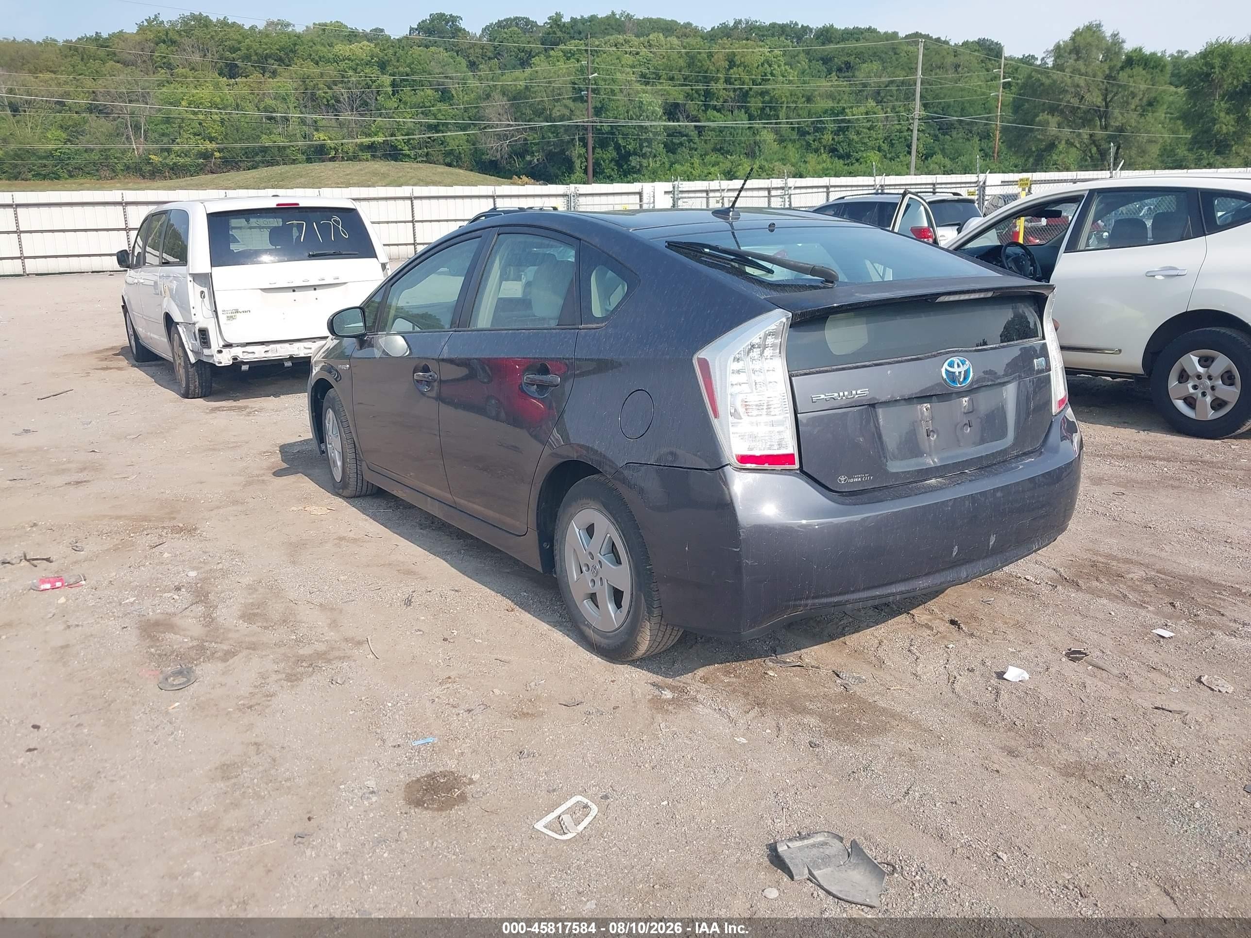2010 Toyota Prius Iii Blue vin: JTDKN3DU6A0169305