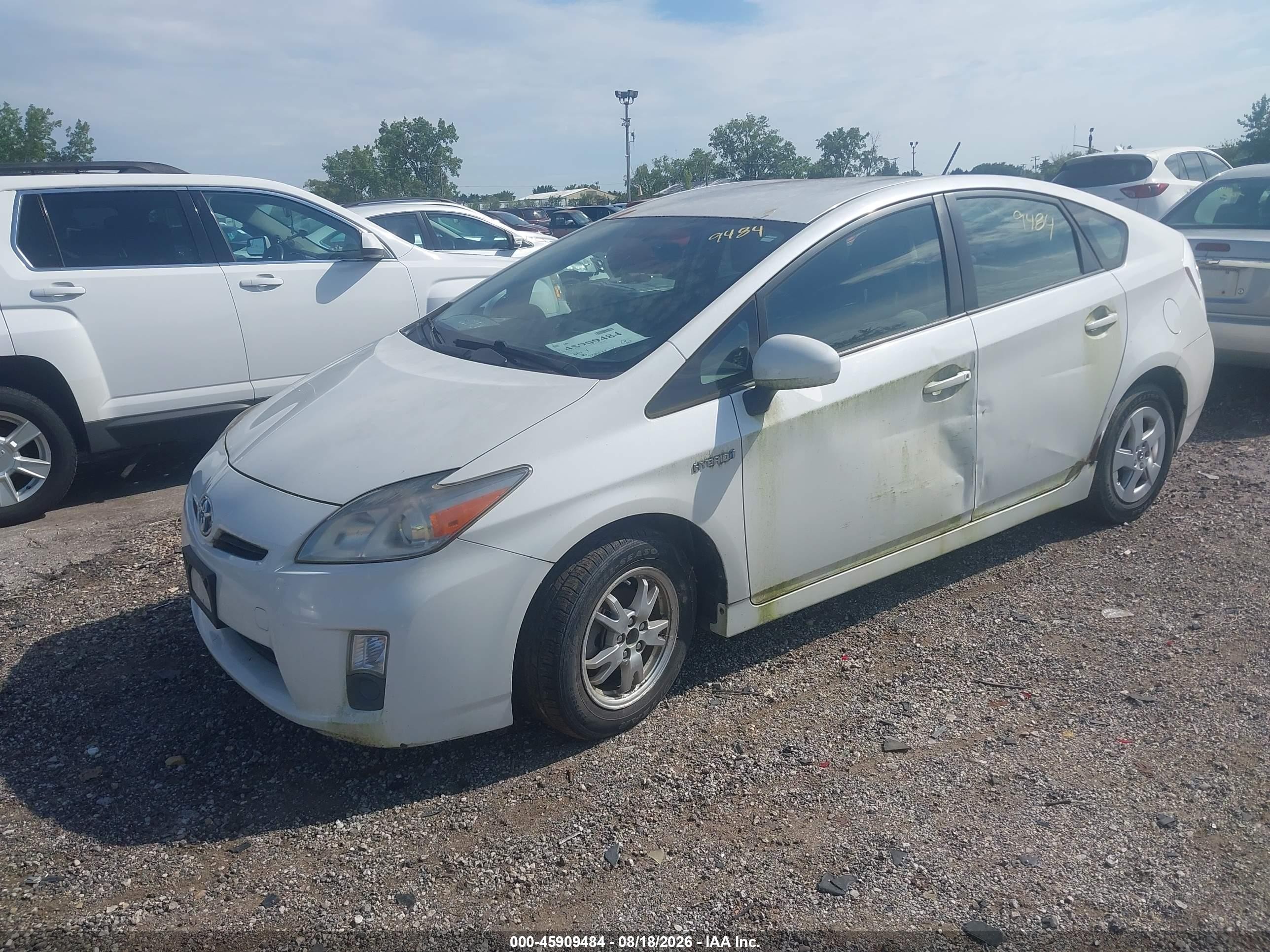 2010 Toyota Prius Iii White vin: JTDKN3DU6A0169787