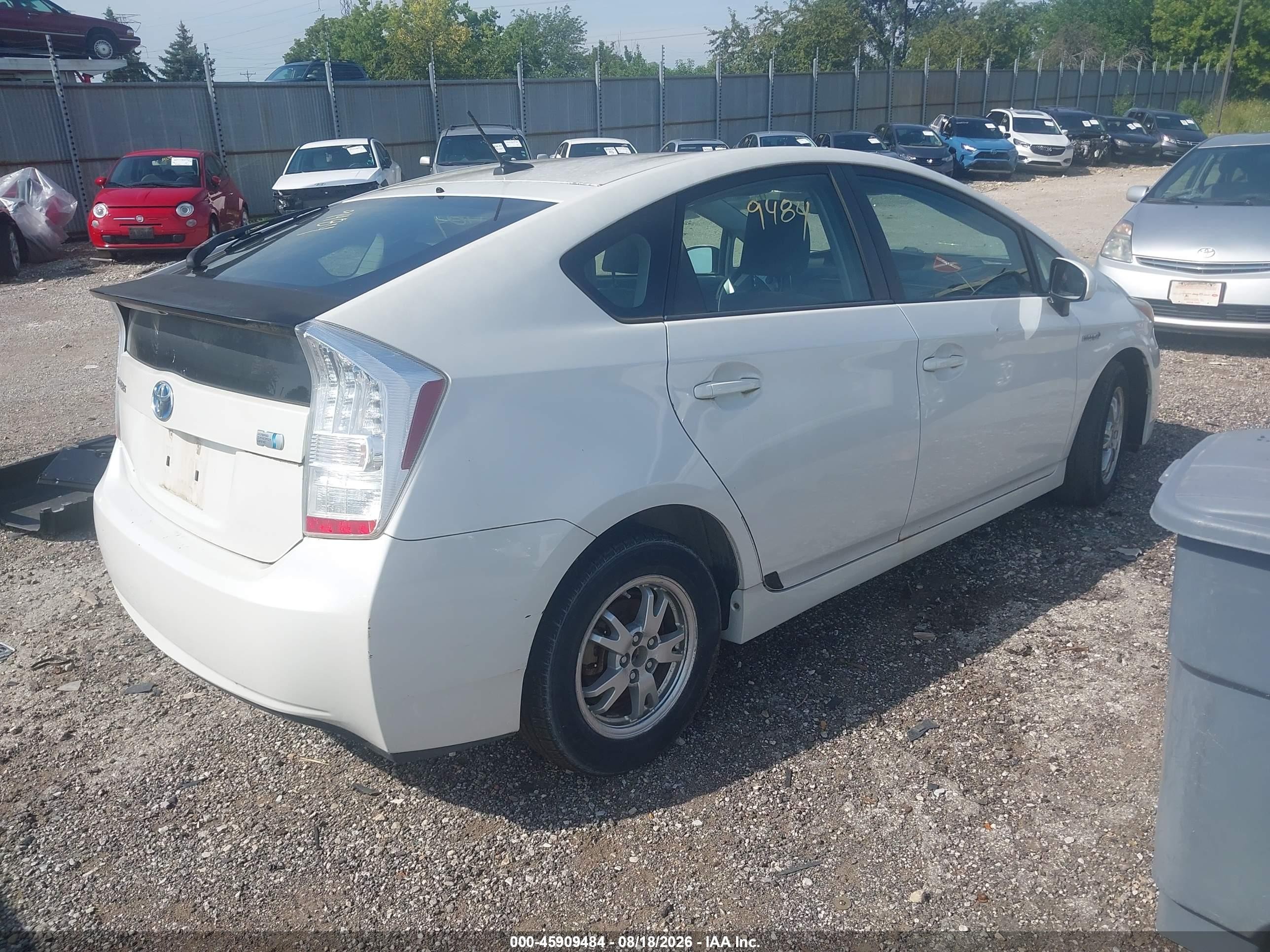2010 Toyota Prius Iii White vin: JTDKN3DU6A0169787
