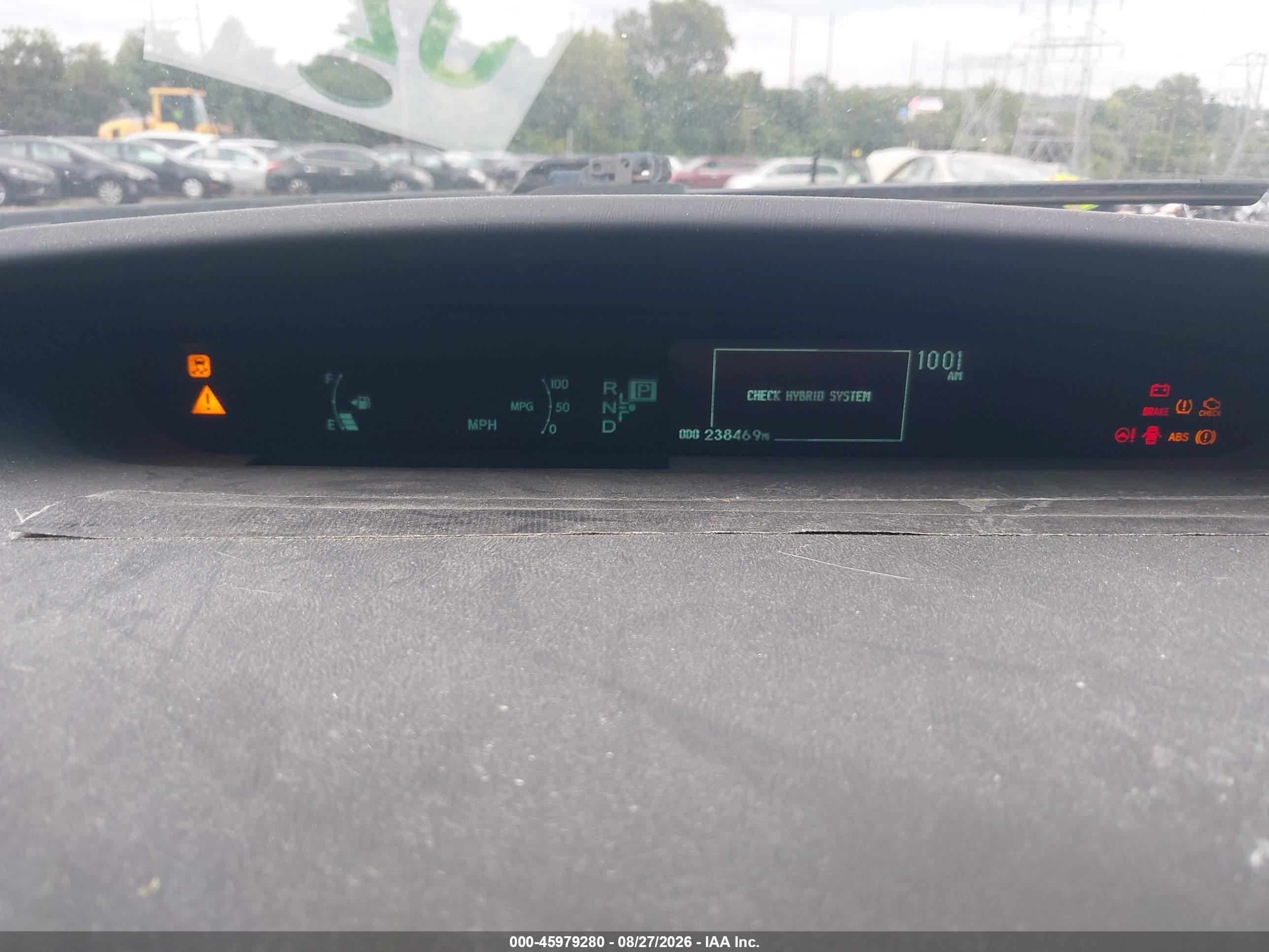 2010 Toyota Prius Ii Серый vin: JTDKN3DU6A0170292