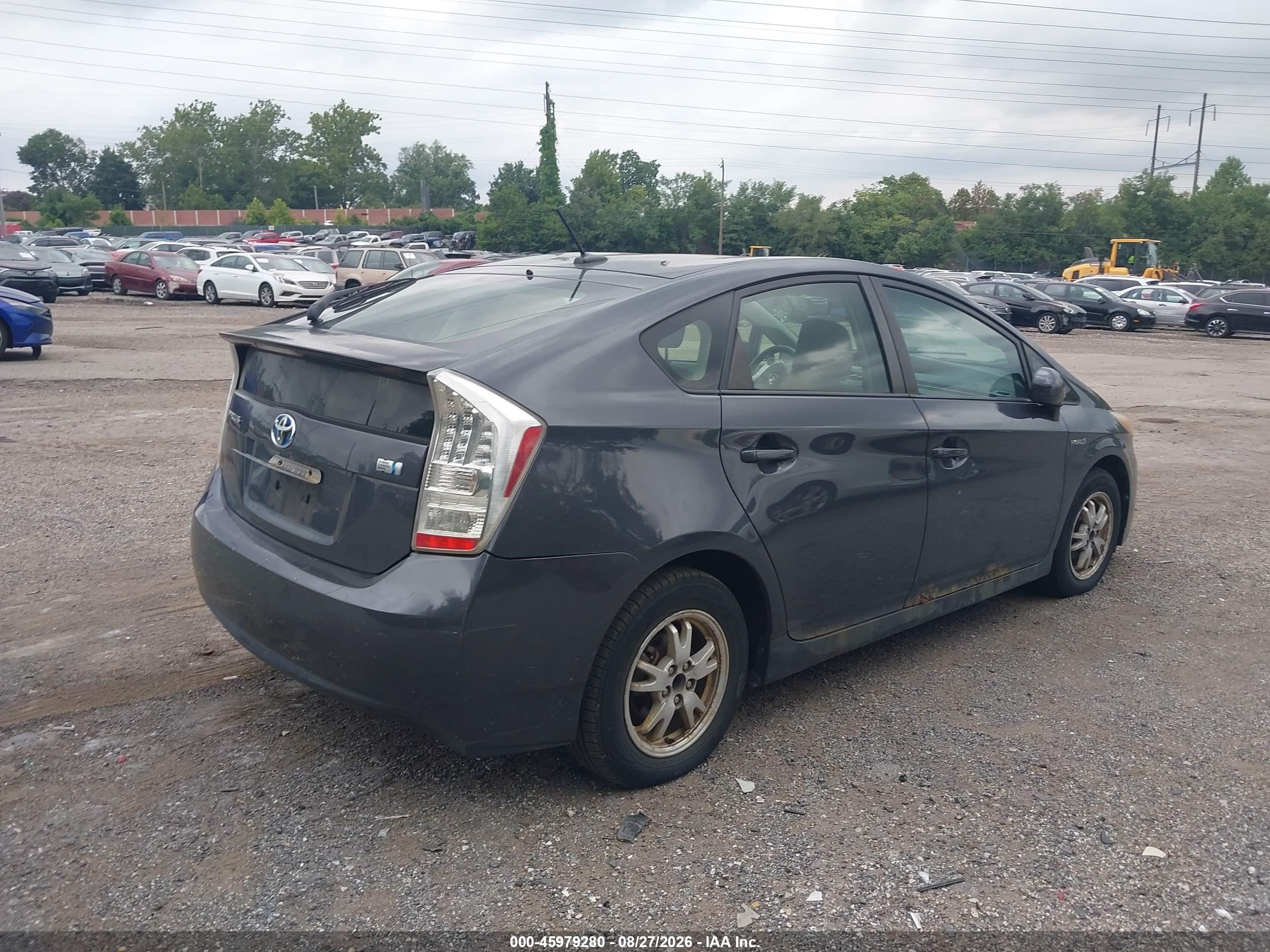 2010 Toyota Prius Ii Серый vin: JTDKN3DU6A0170292