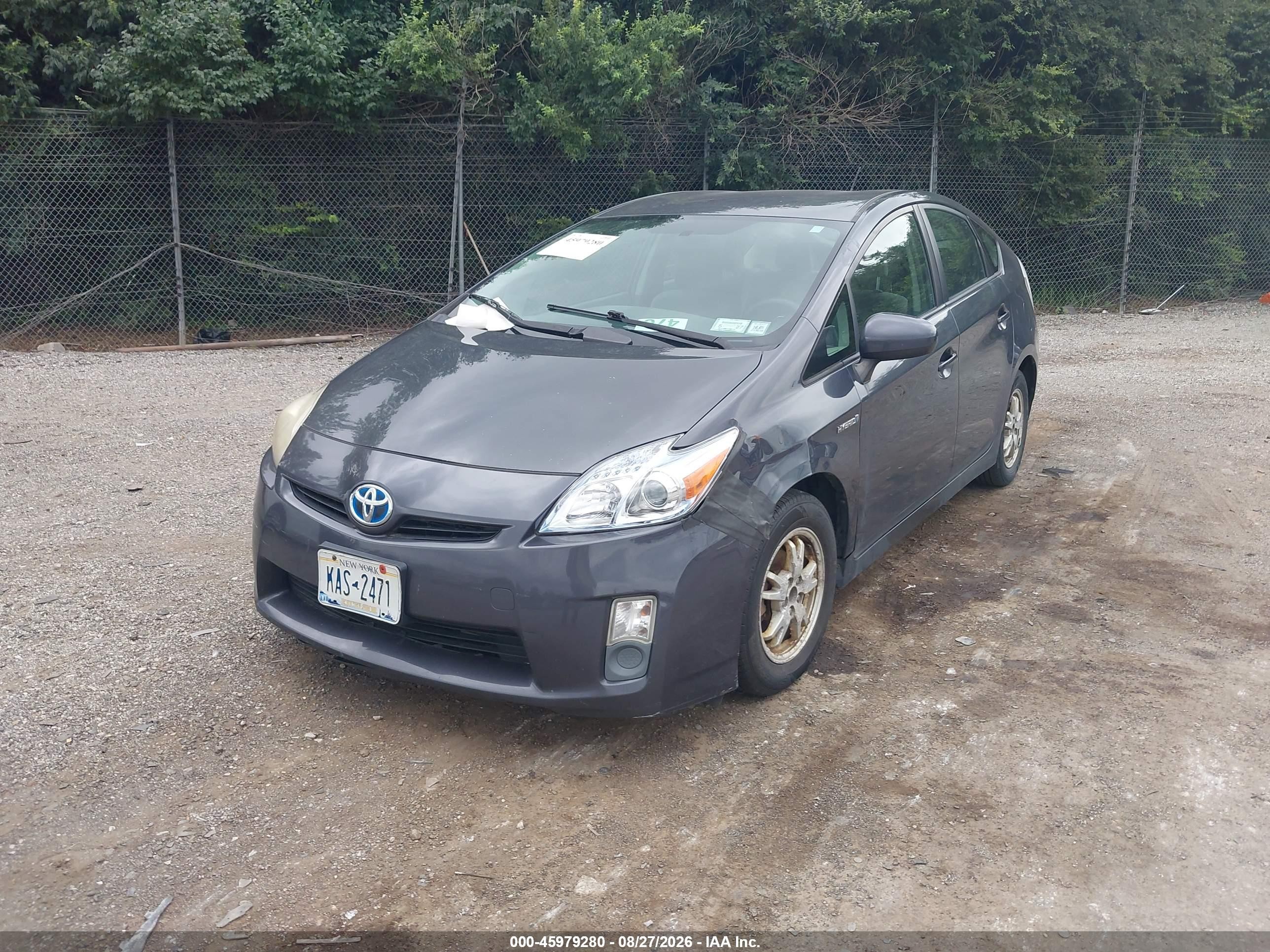 2010 Toyota Prius Ii Серый vin: JTDKN3DU6A0170292