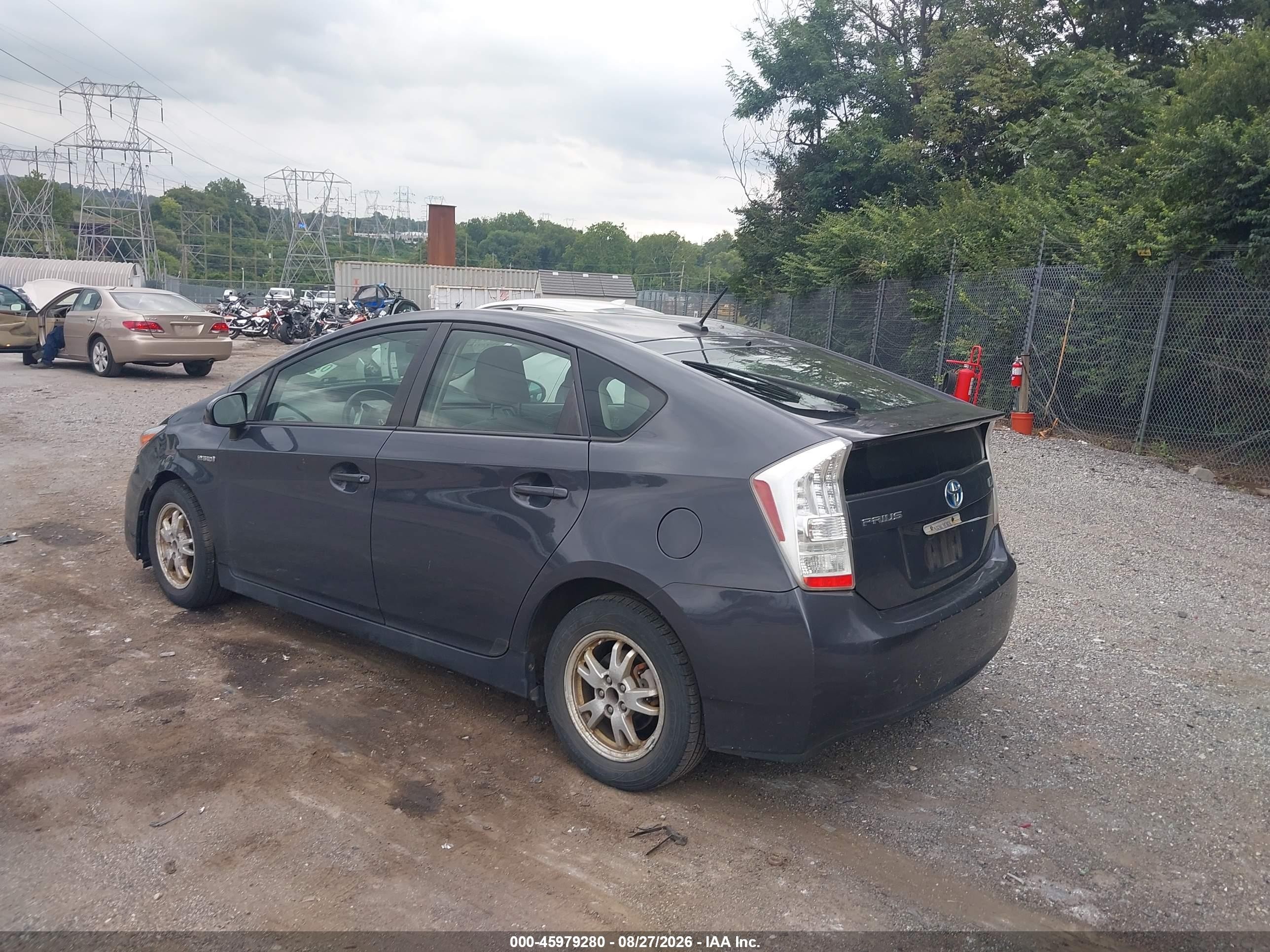 2010 Toyota Prius Ii Серый vin: JTDKN3DU6A0170292