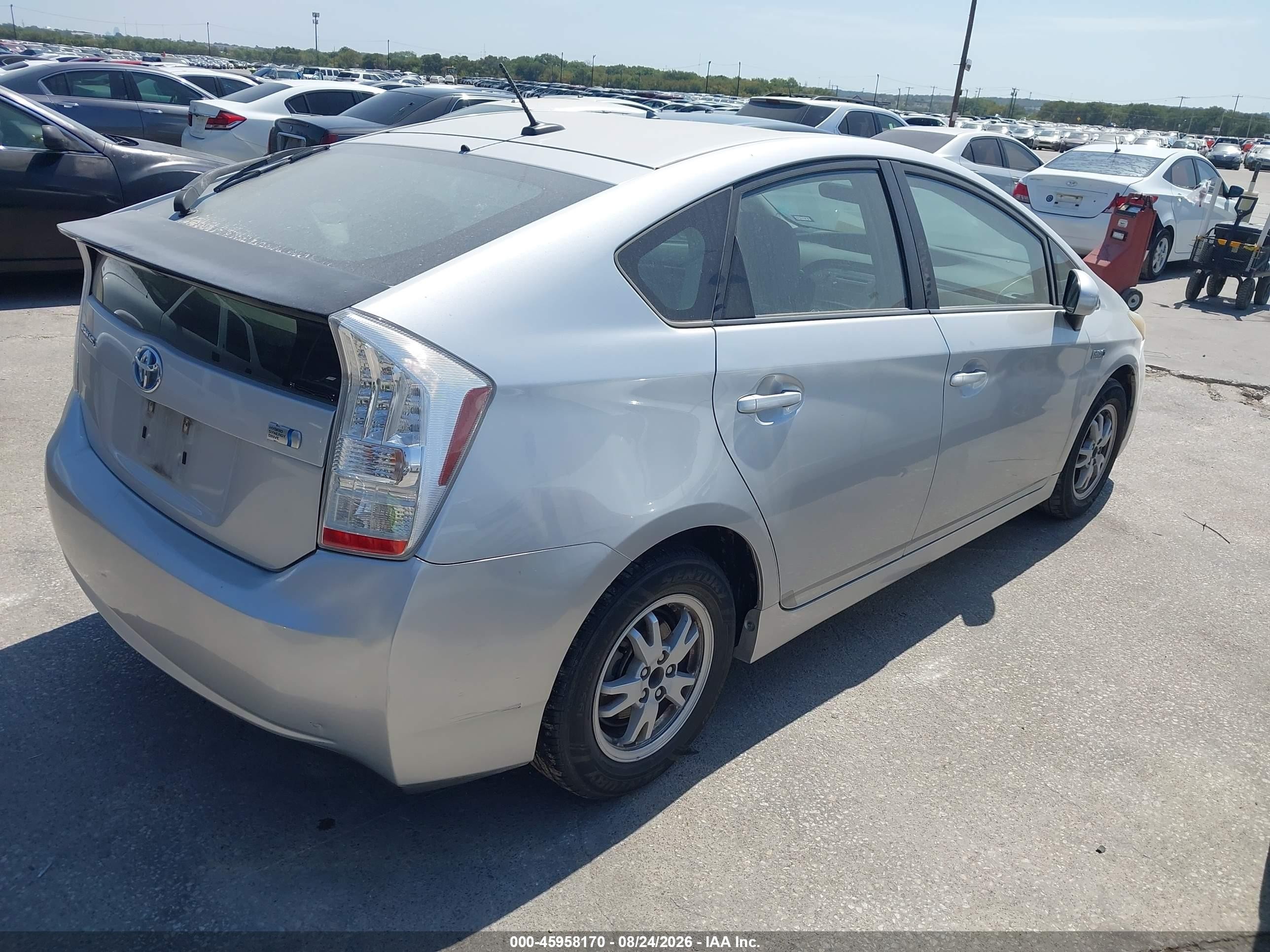 2010 Toyota Prius Ii Gray vin: JTDKN3DU6A0178618