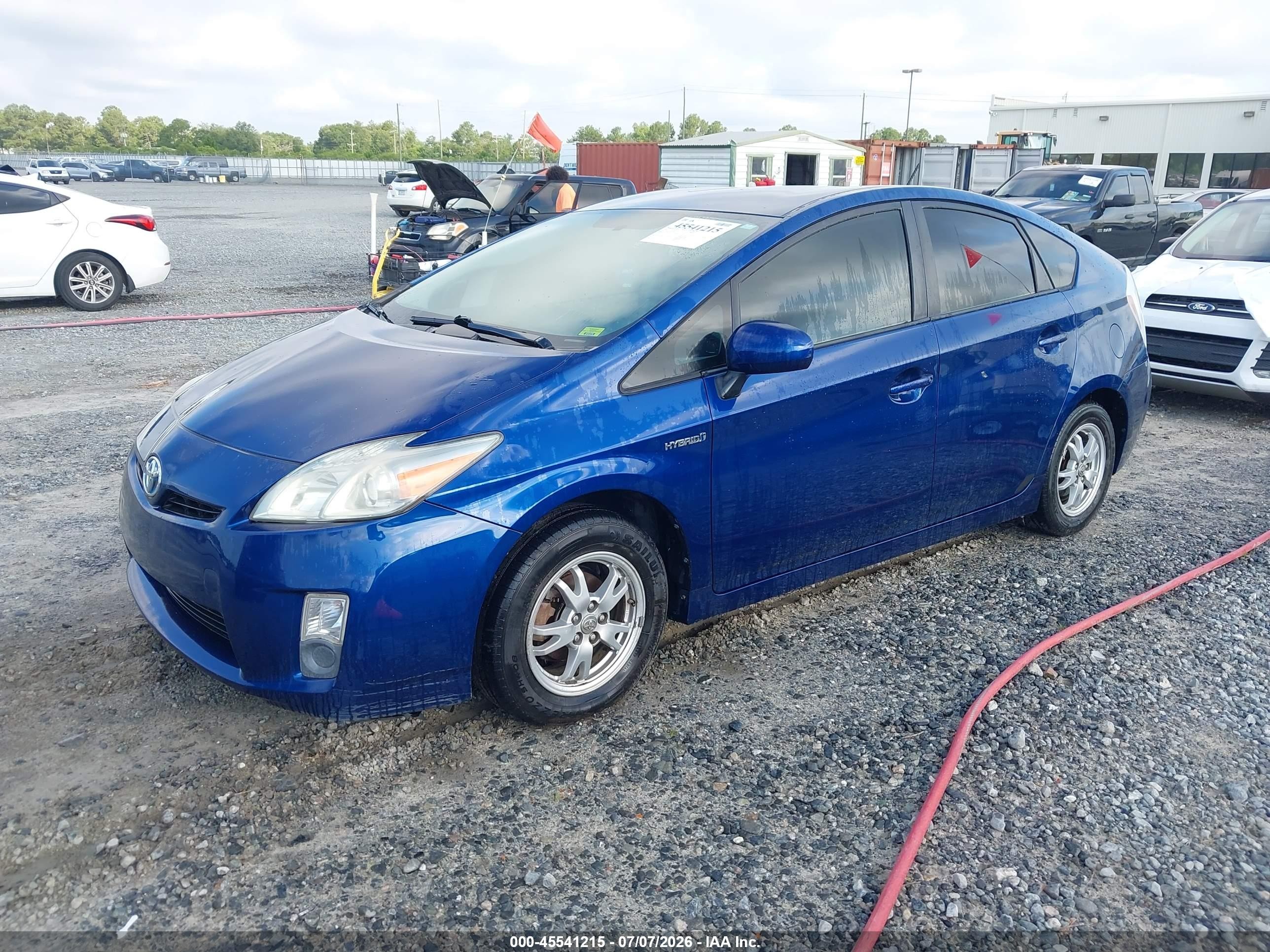 2010 Toyota Prius Iii Blue vin: JTDKN3DU6A0180191
