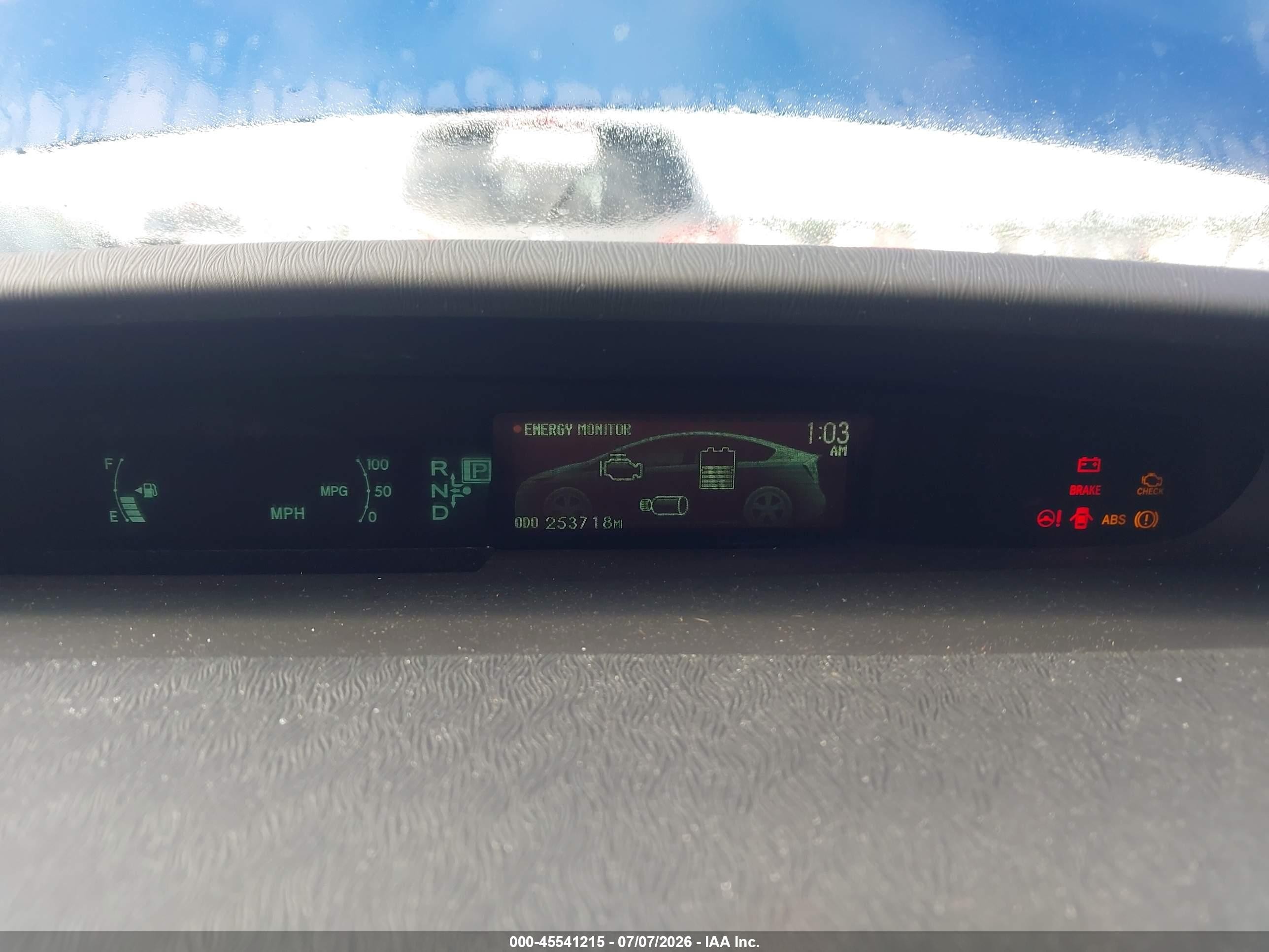 2010 Toyota Prius Iii Blue vin: JTDKN3DU6A0180191