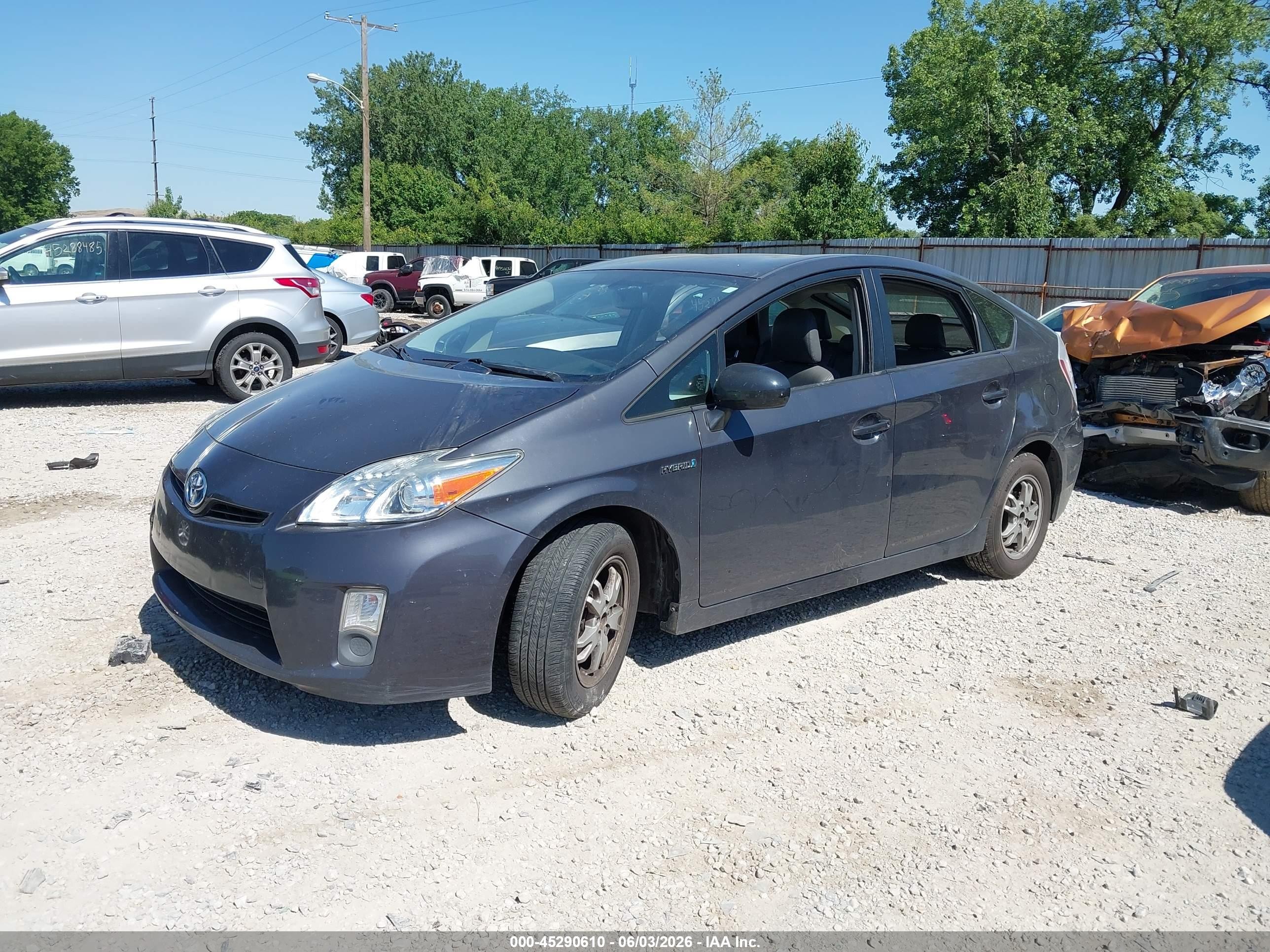 2010 Toyota Prius Iv Gray vin: JTDKN3DU6A0193233
