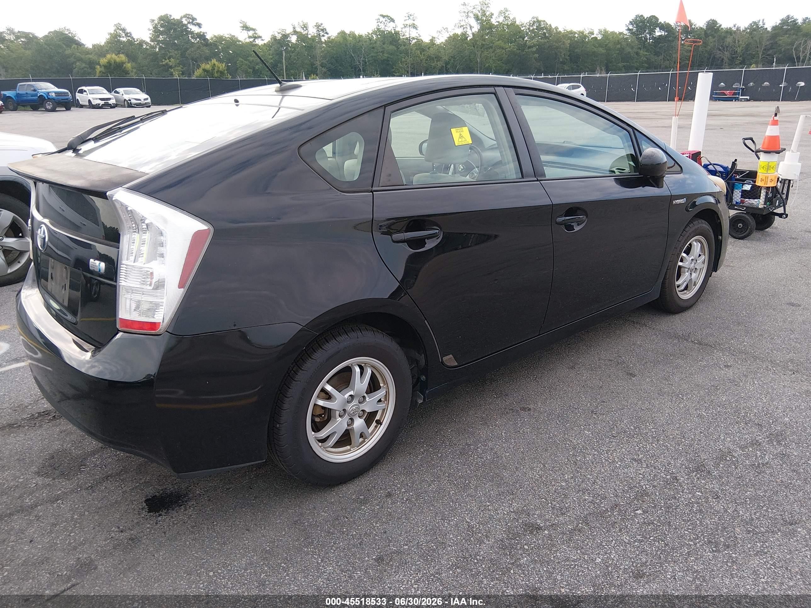 2010 Toyota Prius Iii Black vin: JTDKN3DU6A0203954