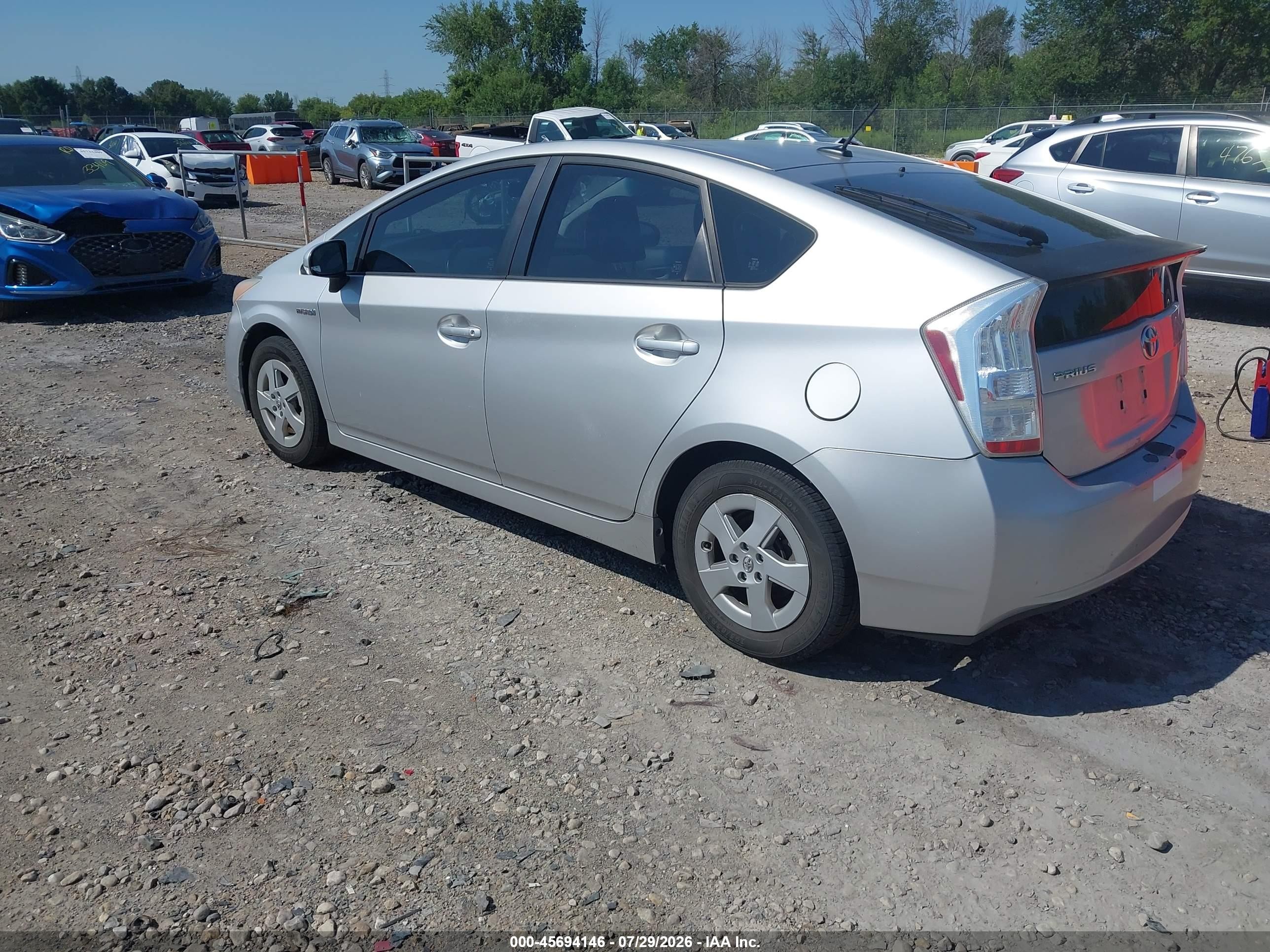 2010 Toyota Prius Ii Silver vin: JTDKN3DU6A0204618