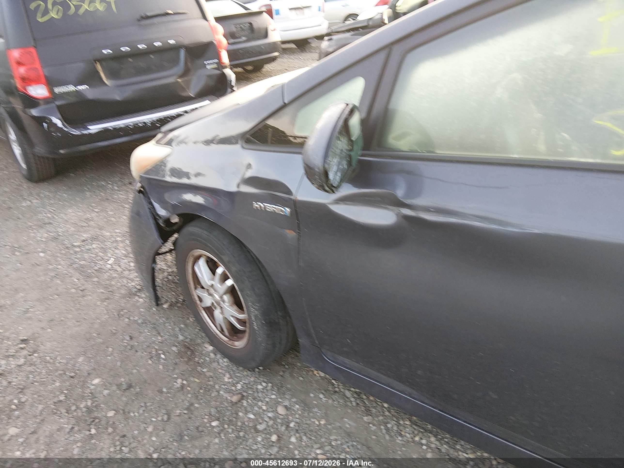 2010 Toyota Prius Iii Gray vin: JTDKN3DU6A0206899
