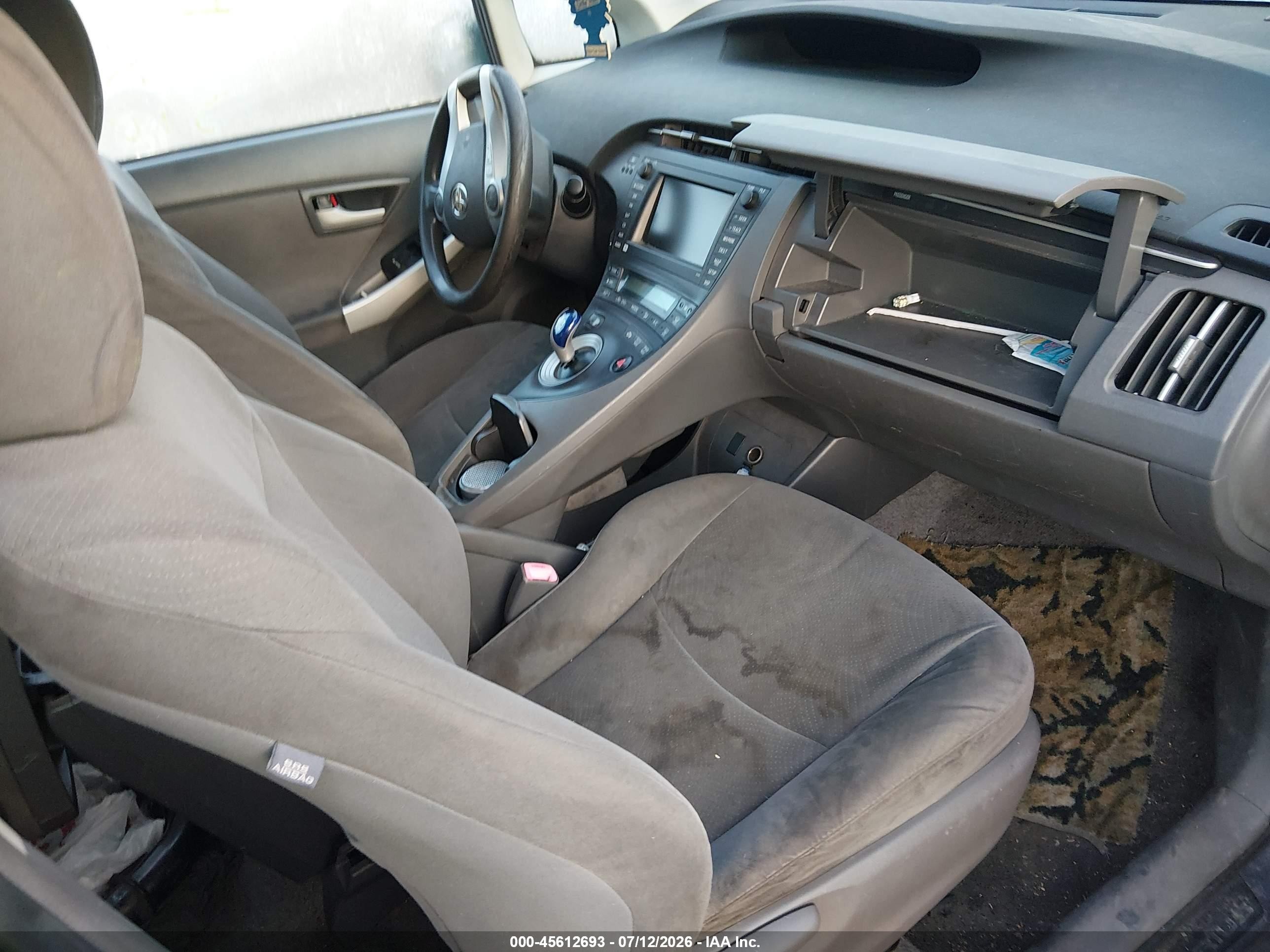 2010 Toyota Prius Iii Gray vin: JTDKN3DU6A0206899
