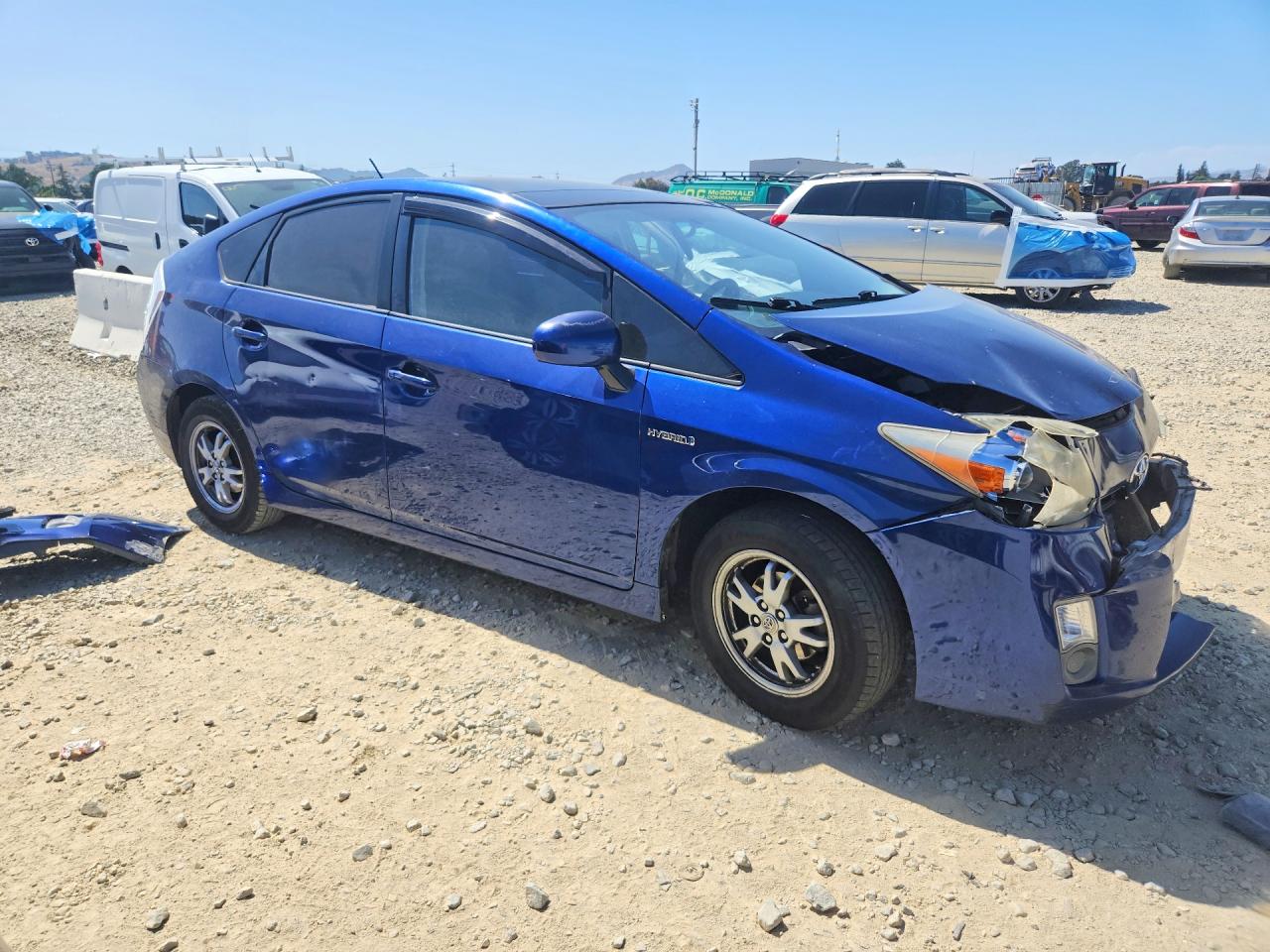 2010 Toyota Prius Iii Blue vin: JTDKN3DU6A0207972
