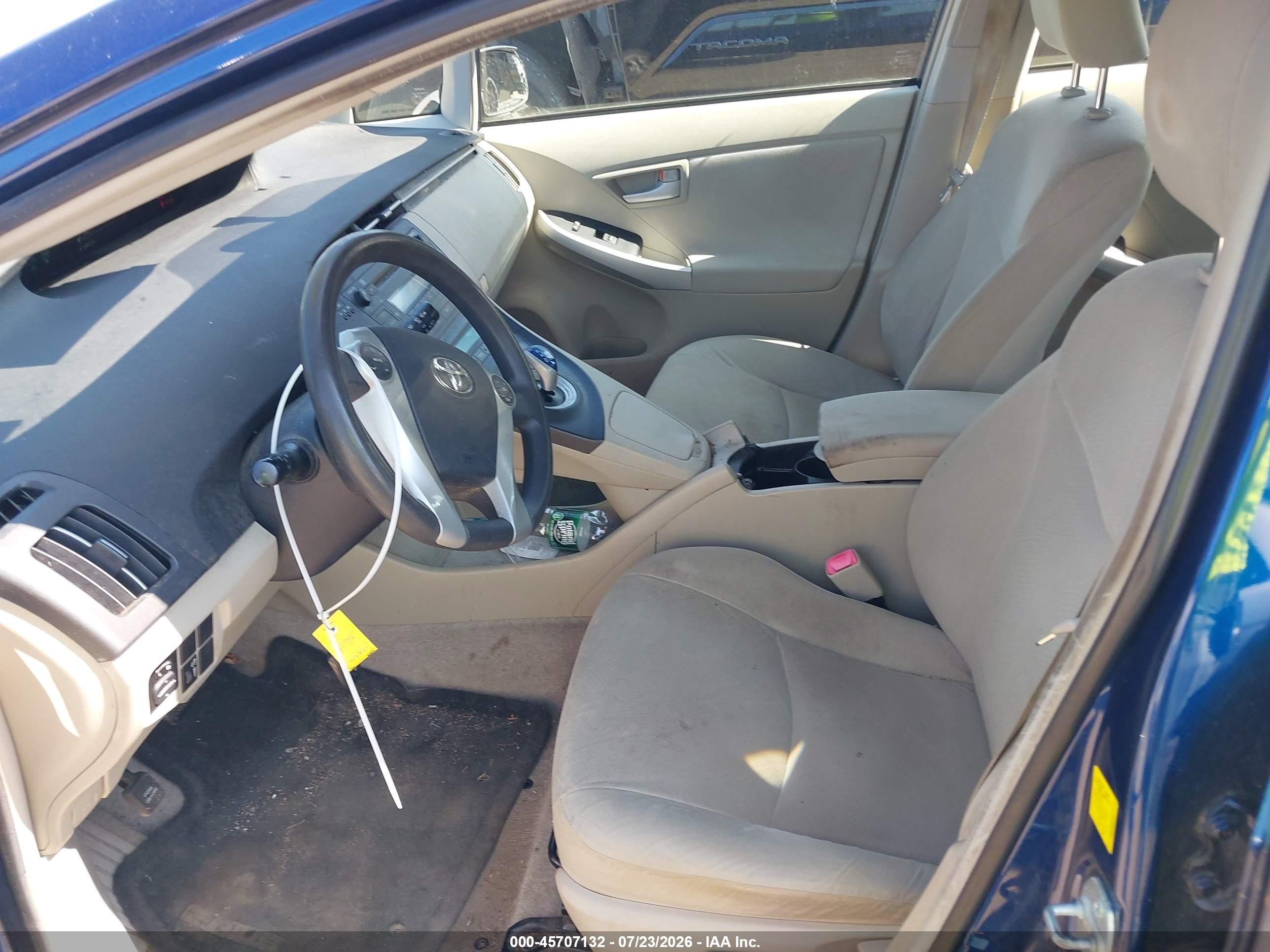 2010 Toyota Prius Ii Синий vin: JTDKN3DU6A0218731