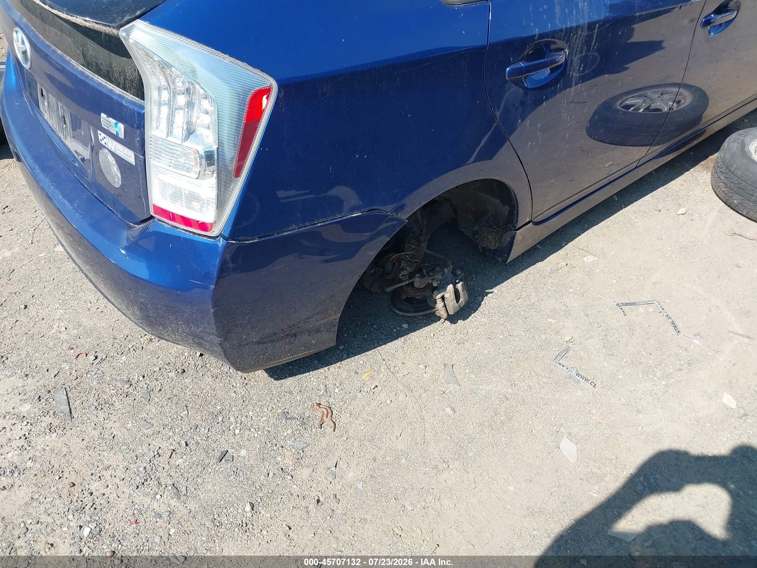 2010 Toyota Prius Ii Синий vin: JTDKN3DU6A0218731
